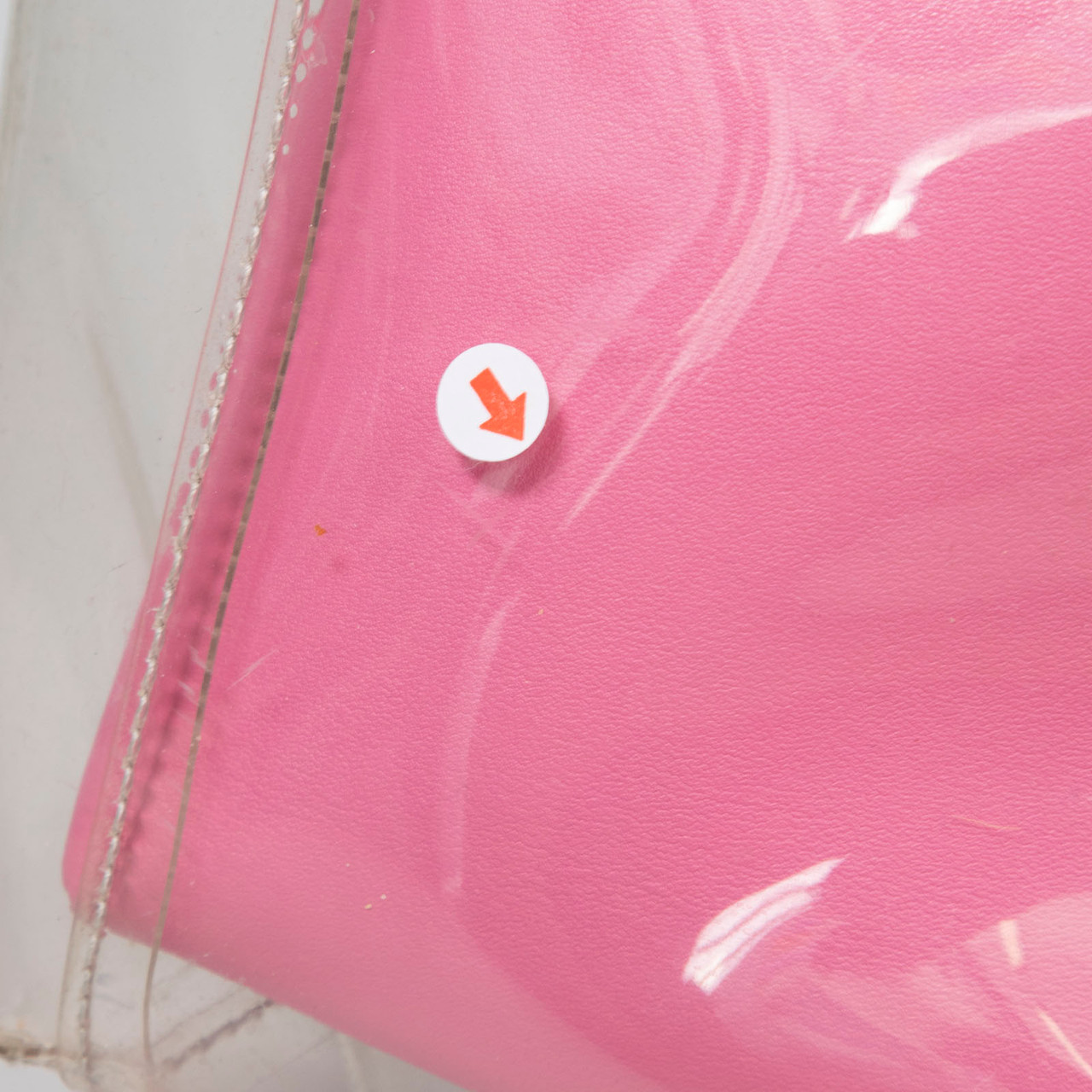 STAUD Pink Leather & PVC Mini Shirley Tote