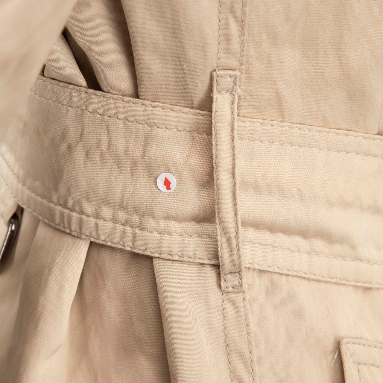 Burberry Beige Double Breasted Mid Trench Coat