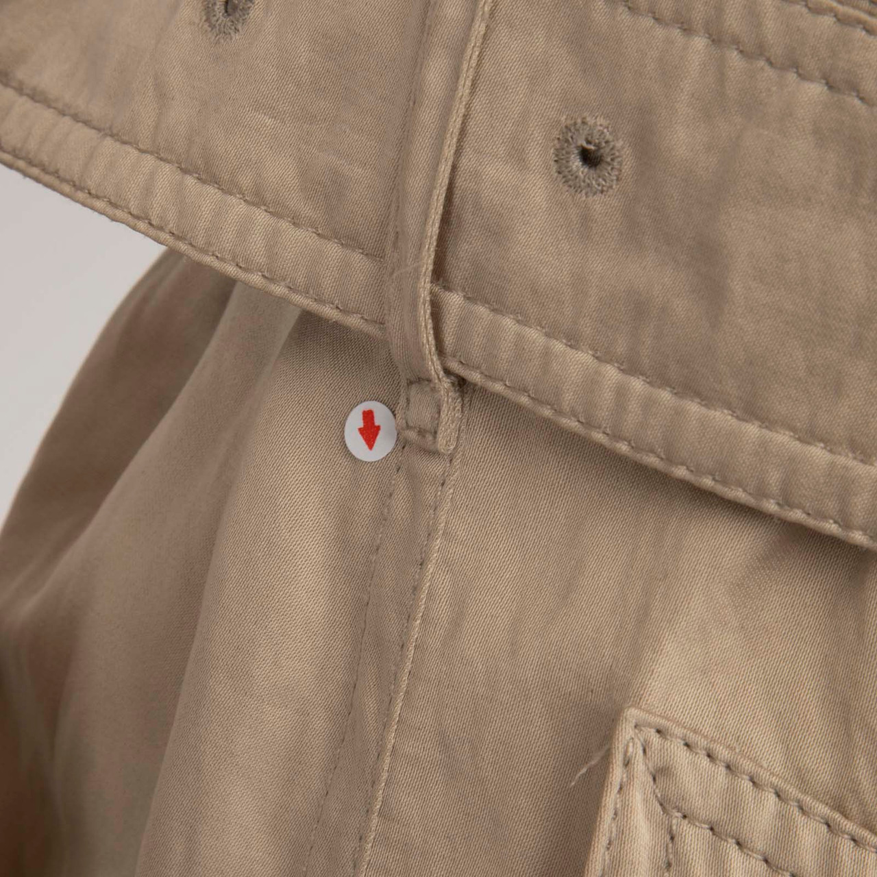 Burberry Beige Double Breasted Short Trench Coat