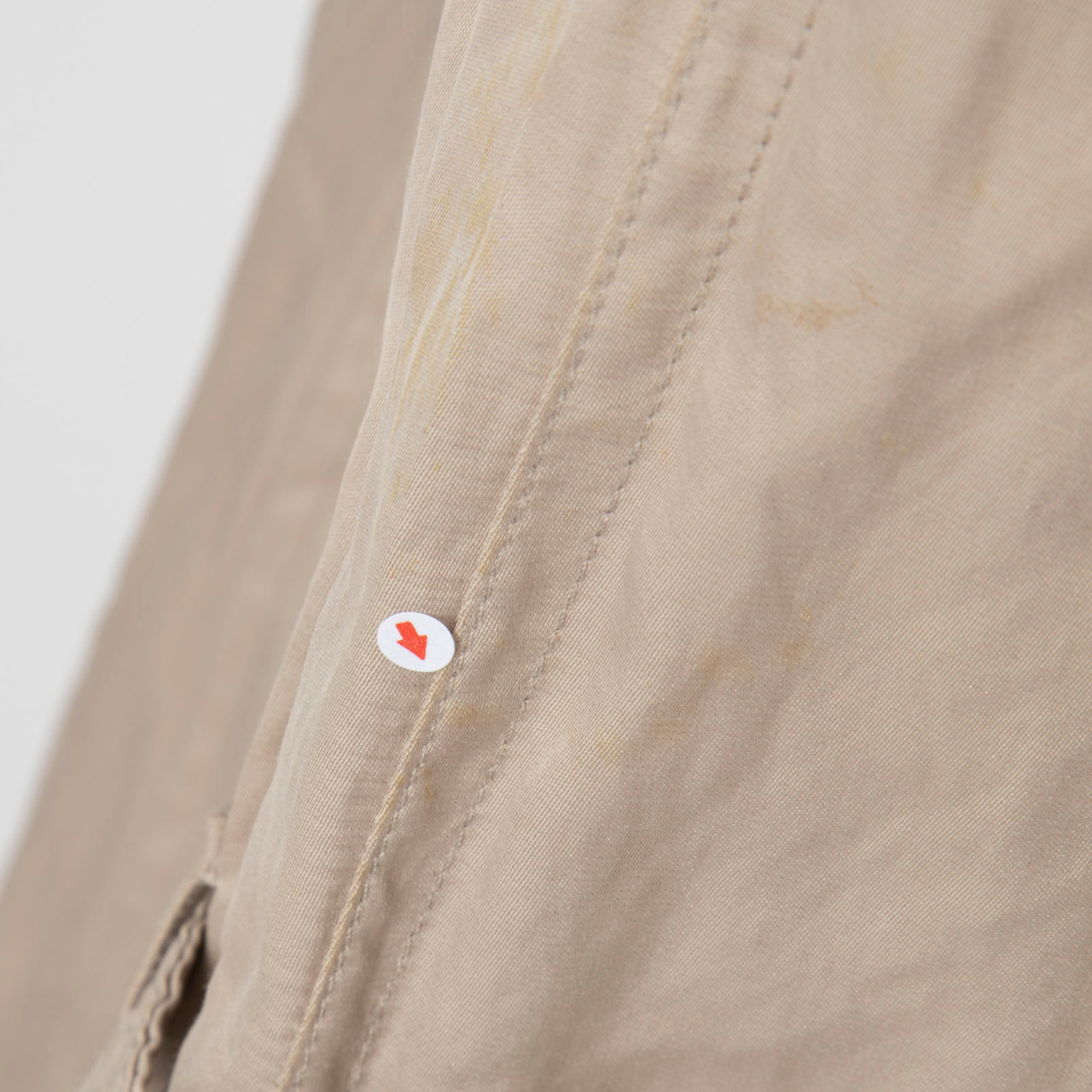 Burberry Beige Double Breasted Mid Trench Coat