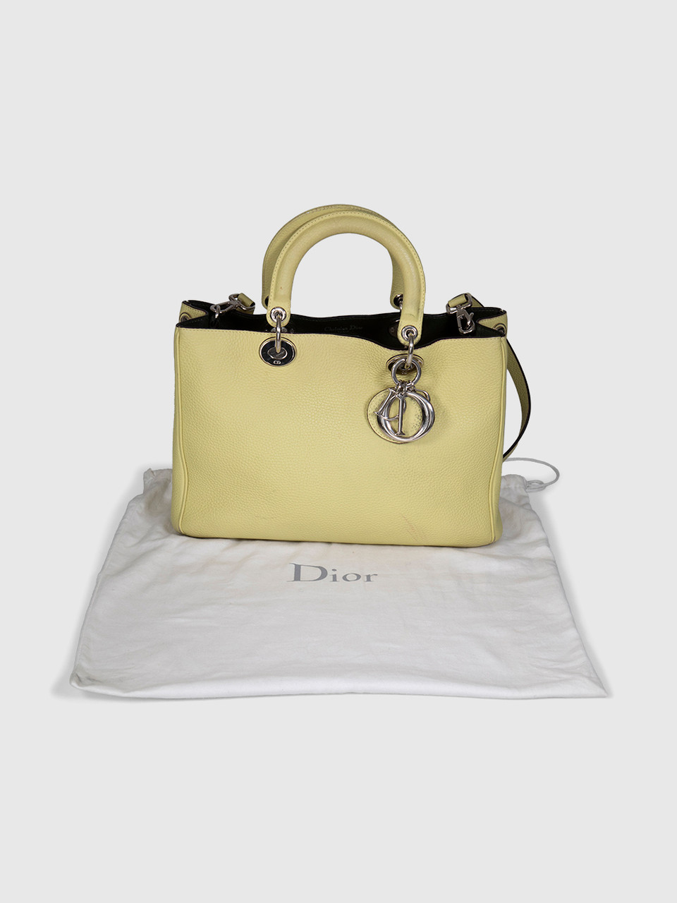Dior 2013 Yellow Leather Diorissimo Bag