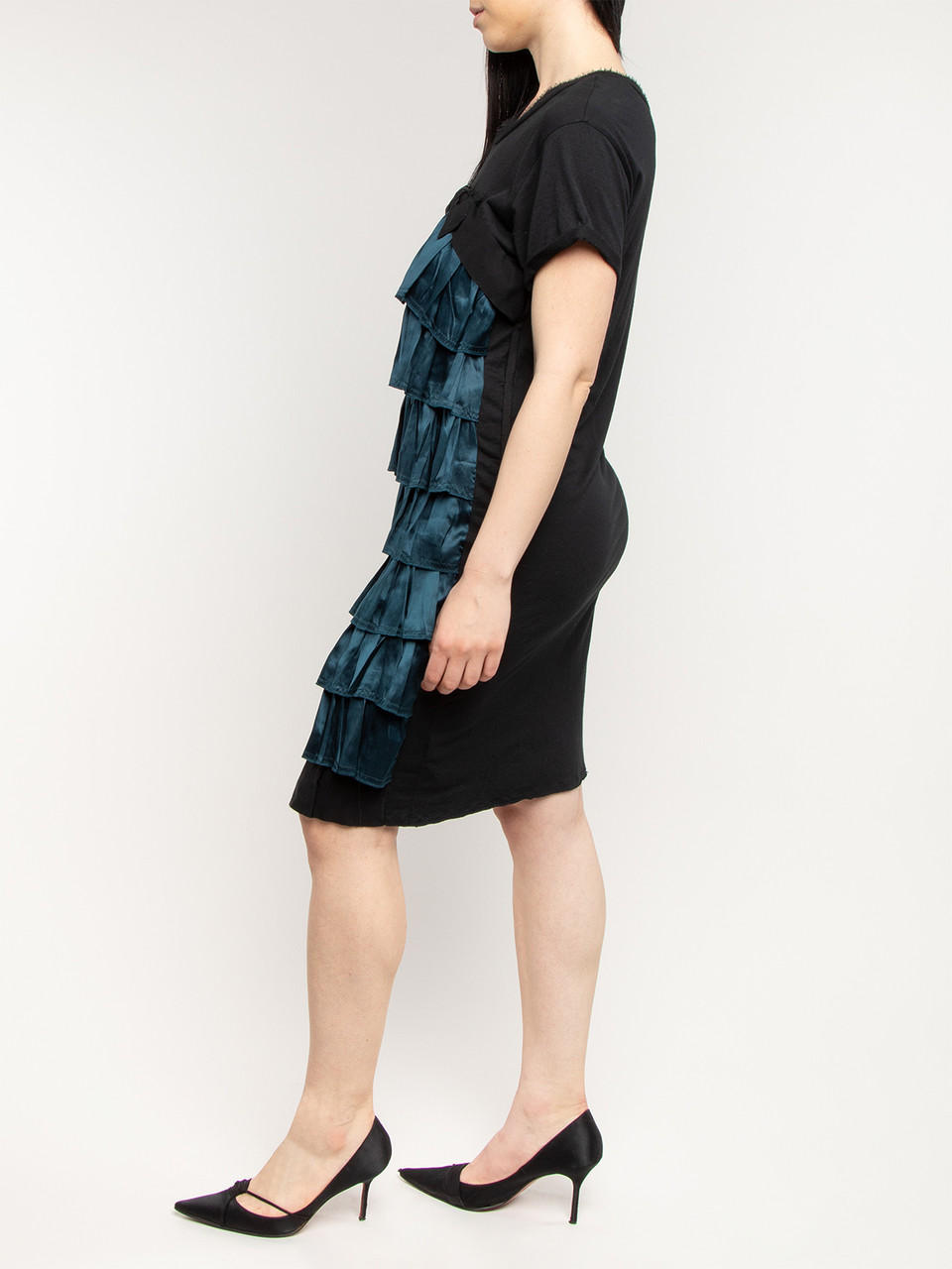 Lanvin Ruffle Dress with Bow