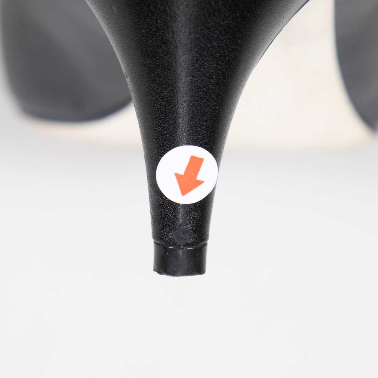 Chanel Black Leather CC Ruffle Pumps