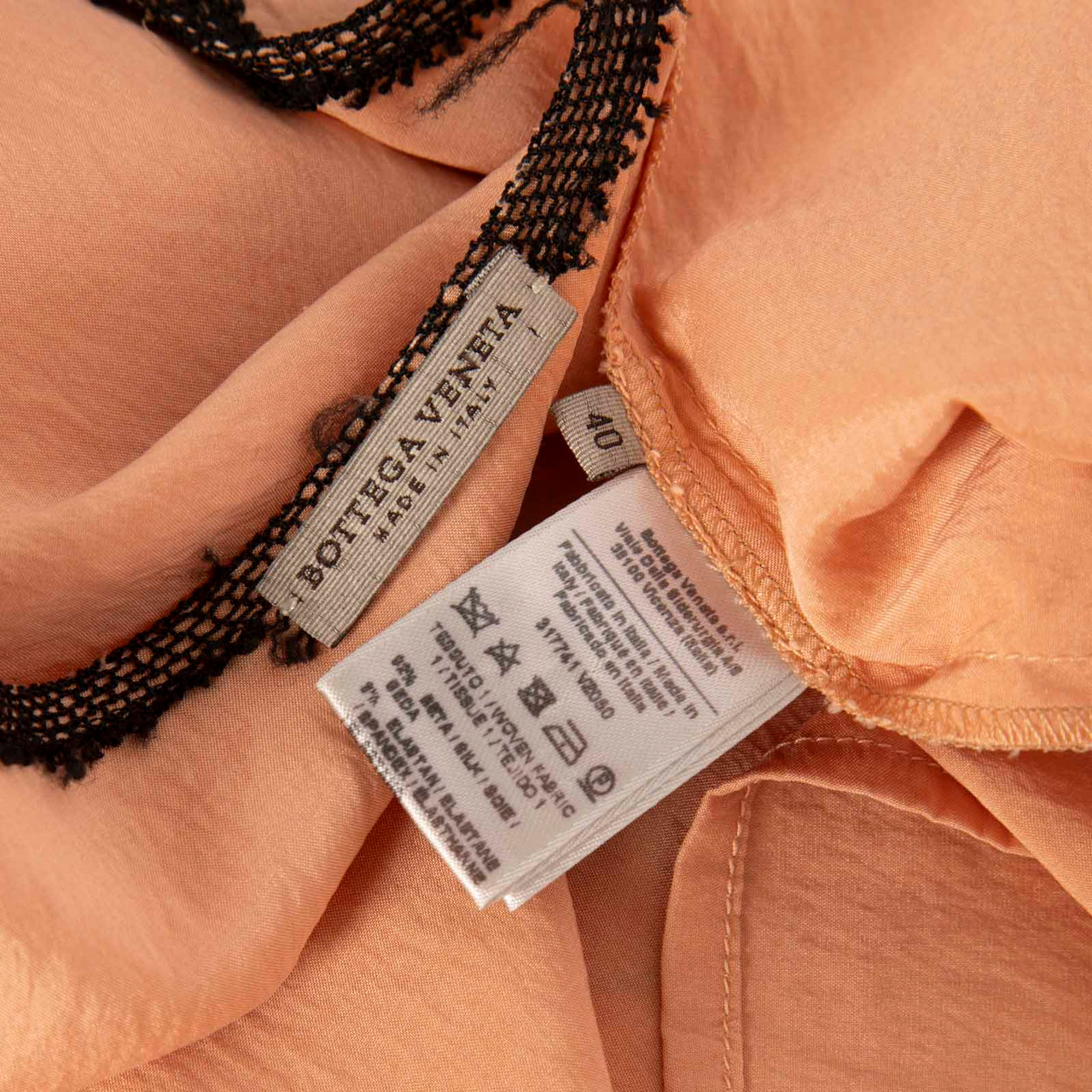 Bottega Veneta Coral Silk Floral Tank Top