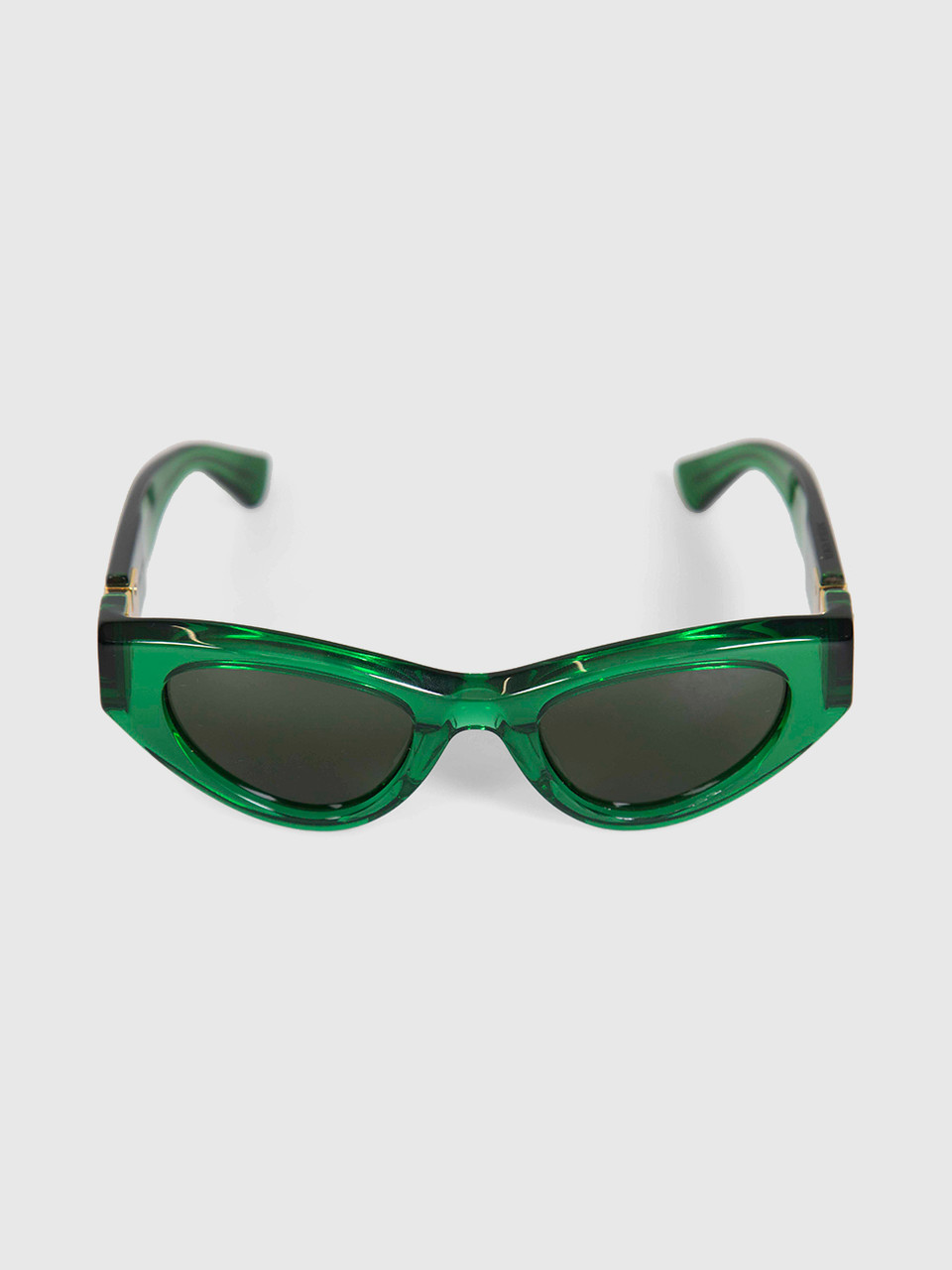 Bottega Veneta Green Cat Eye Sunglasses