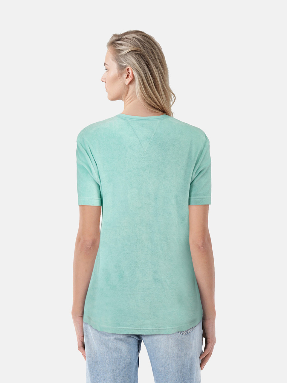 Bottega Veneta Turquoise Towelling T-Shirt