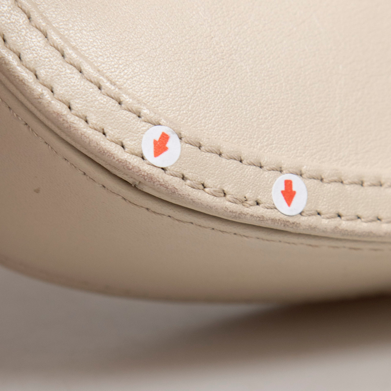 Alberta Ferretti Cream Buckled Crossbody Bag