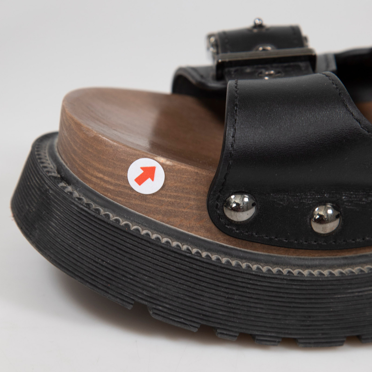 Dior Black Leather Diorquake Sandals