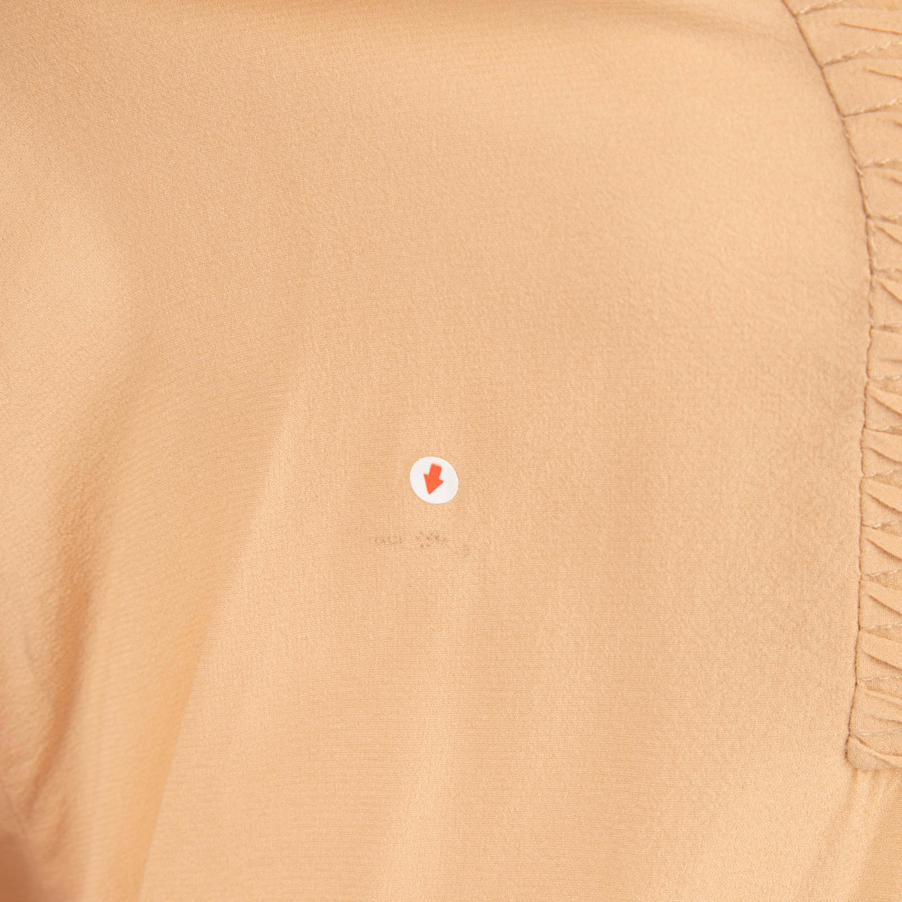 Roberto Cavalli Class Roberto Cavalli  Beige Pin Tuck Detail Blouse