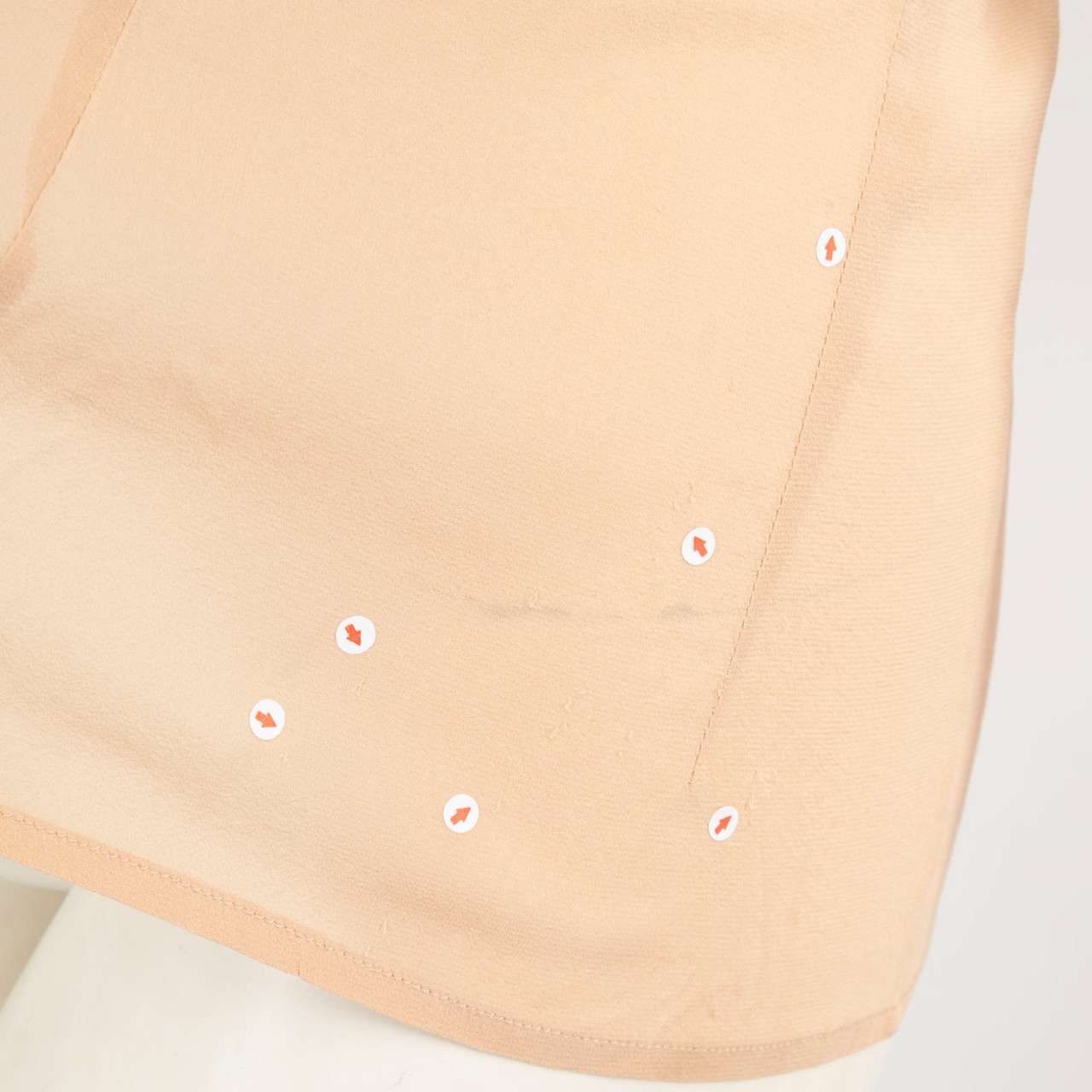 Roberto Cavalli Class Roberto Cavalli  Beige Pin Tuck Detail Blouse