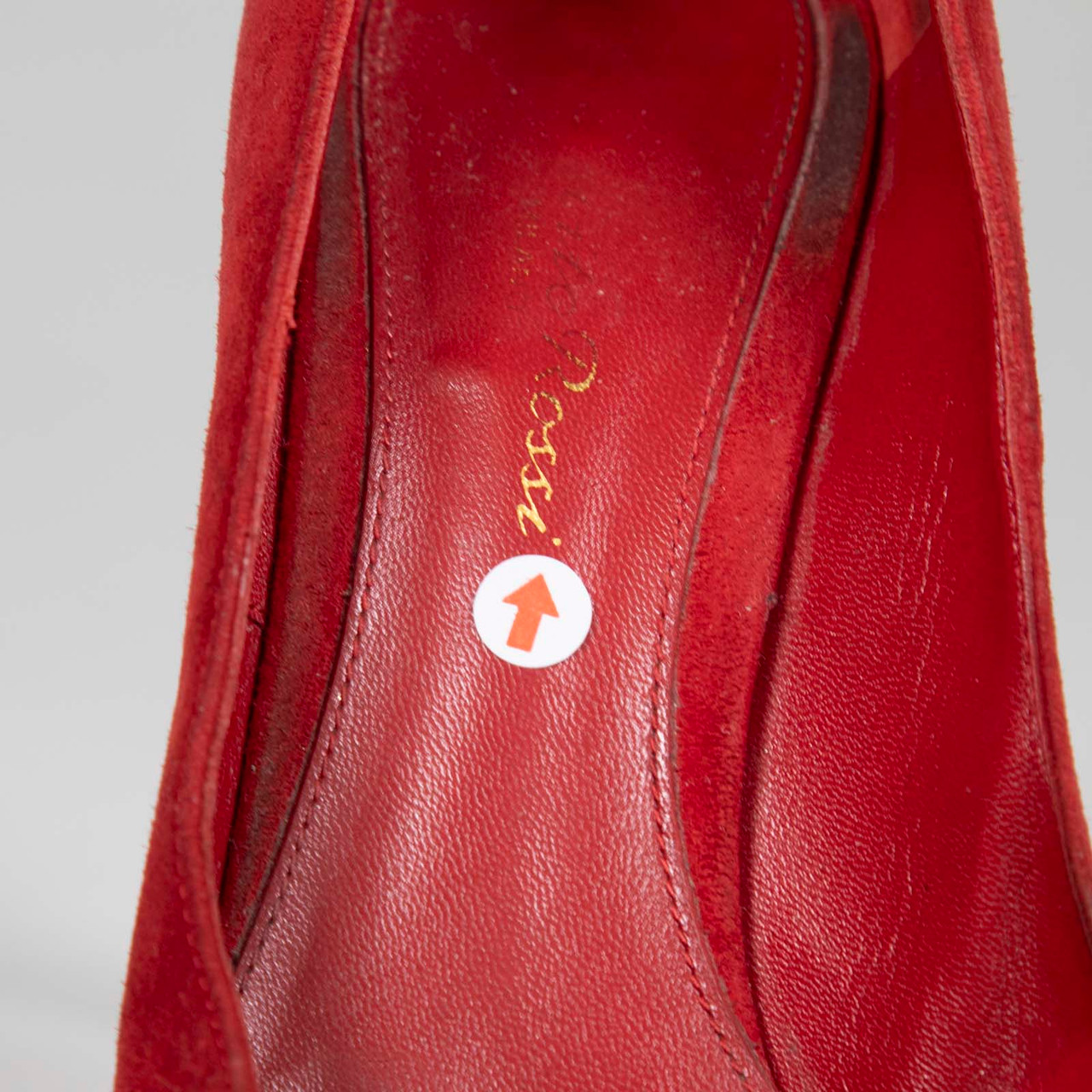 Gianvito Rossi Red Suede Point-Toe Pumps