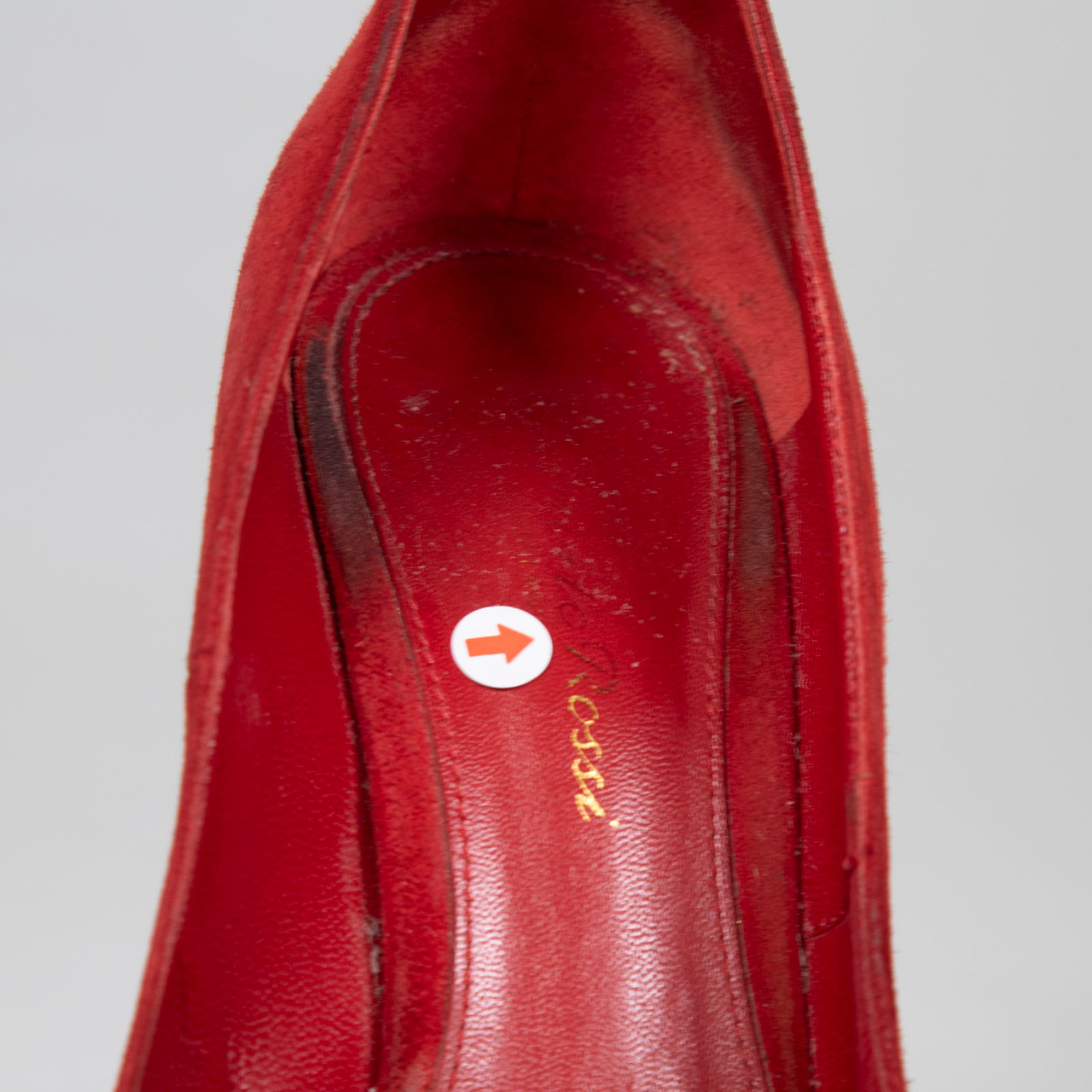 Gianvito Rossi Red Suede Point-Toe Pumps