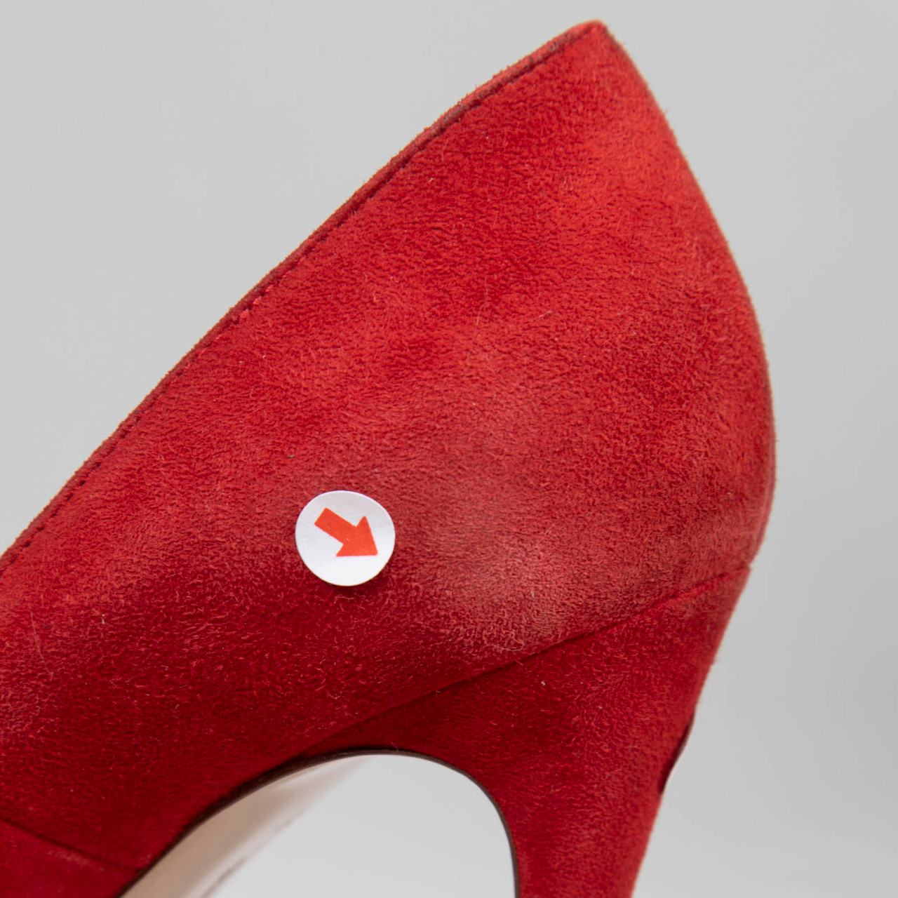 Gianvito Rossi Red Suede Point-Toe Pumps