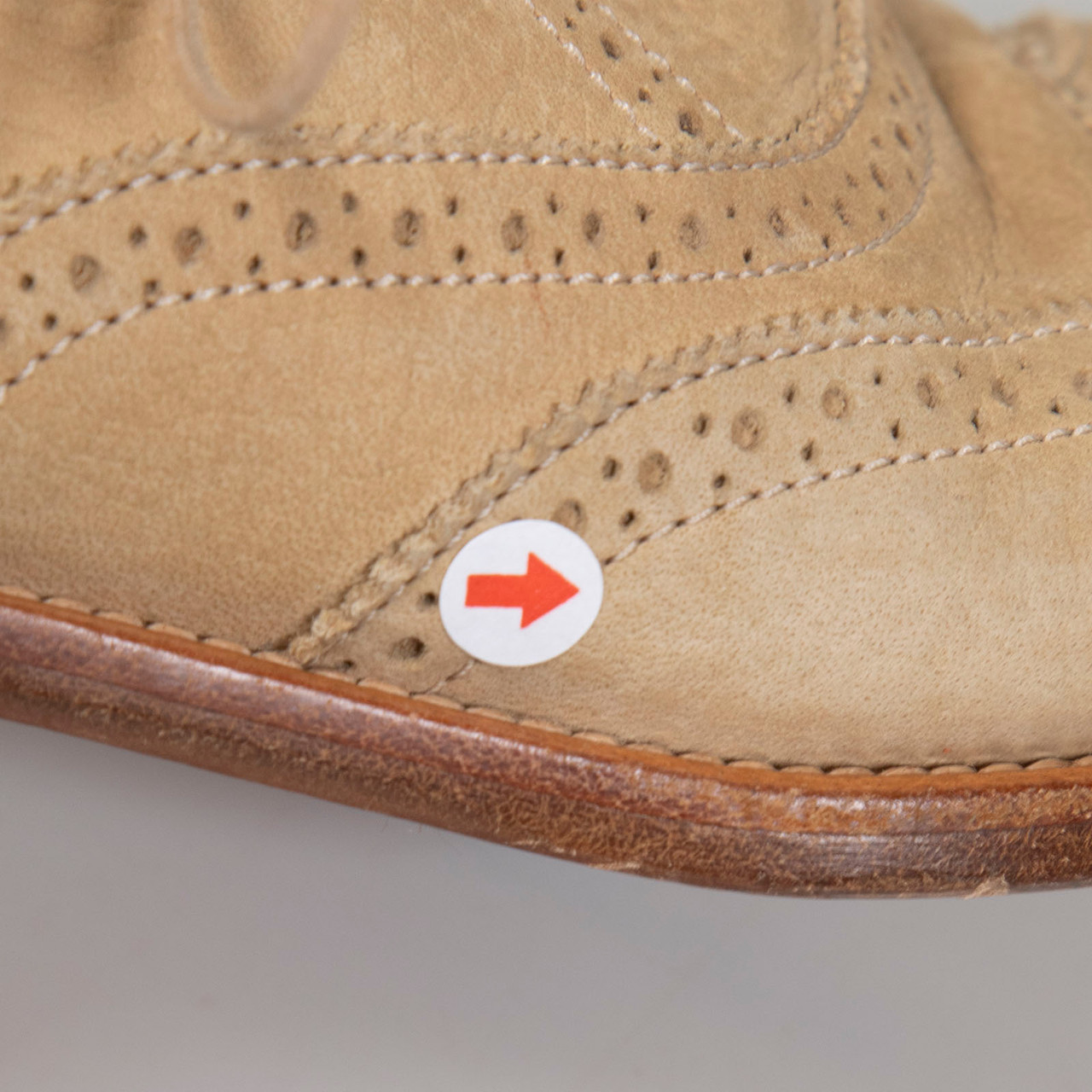 Louis Vuitton Beige Suede Leather Brogues