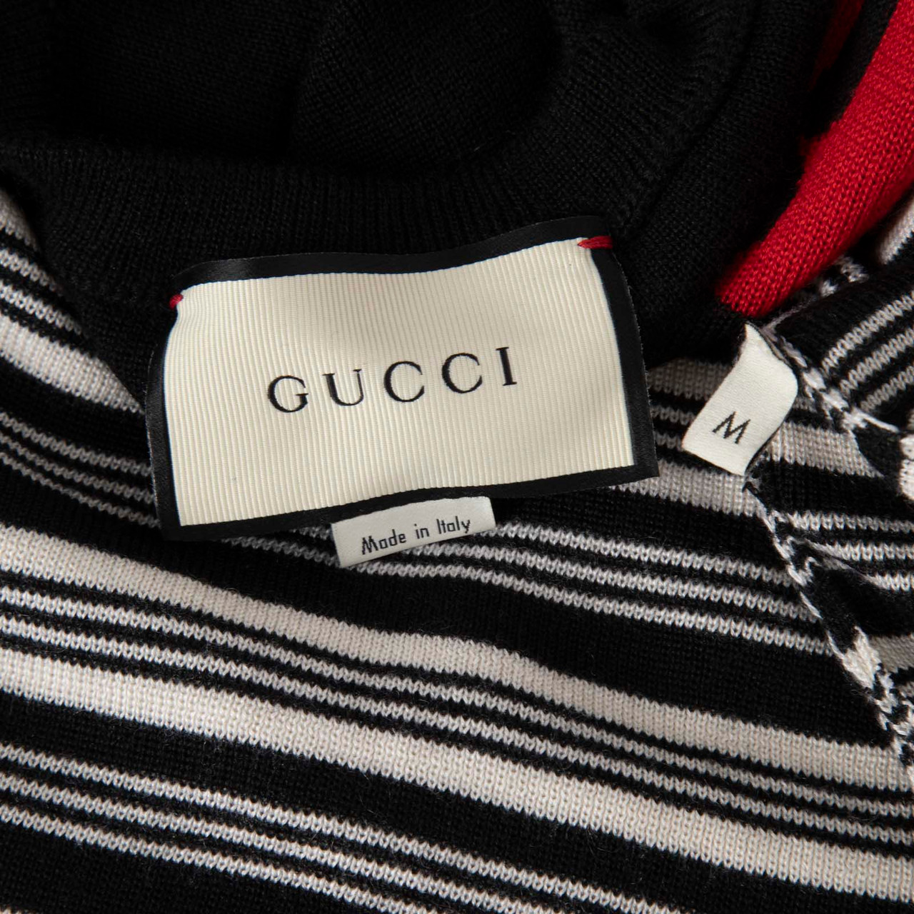 Gucci Striped Knit Blind For Love Jumper