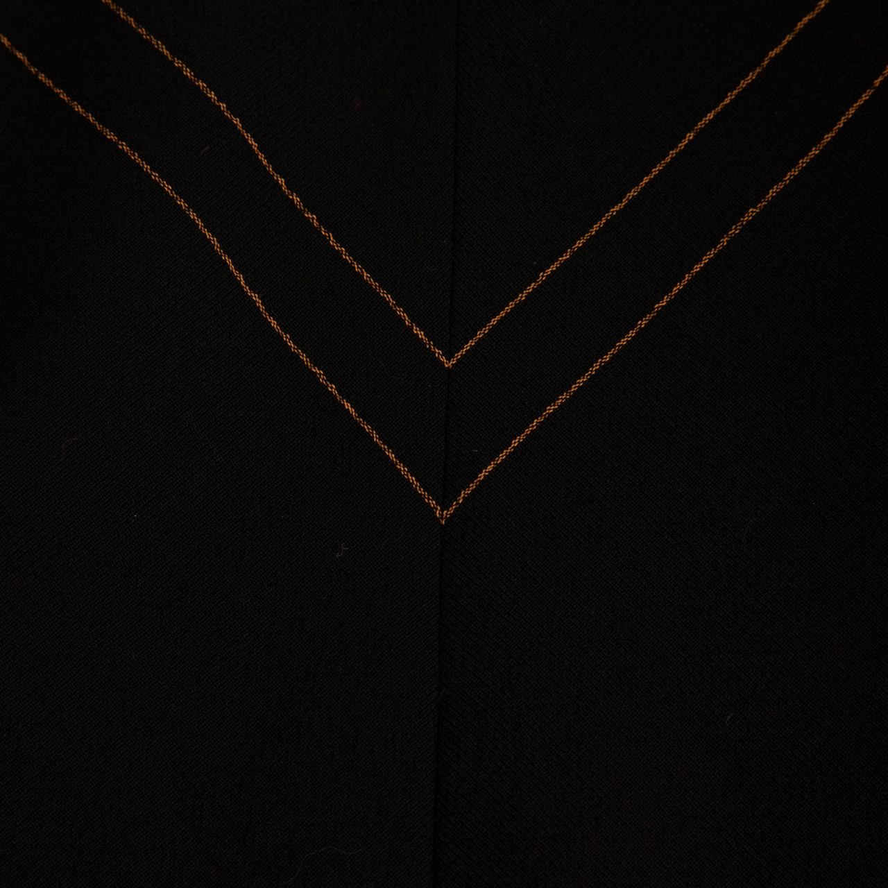 Versace Black Wool Chevron Sleeveless Dress