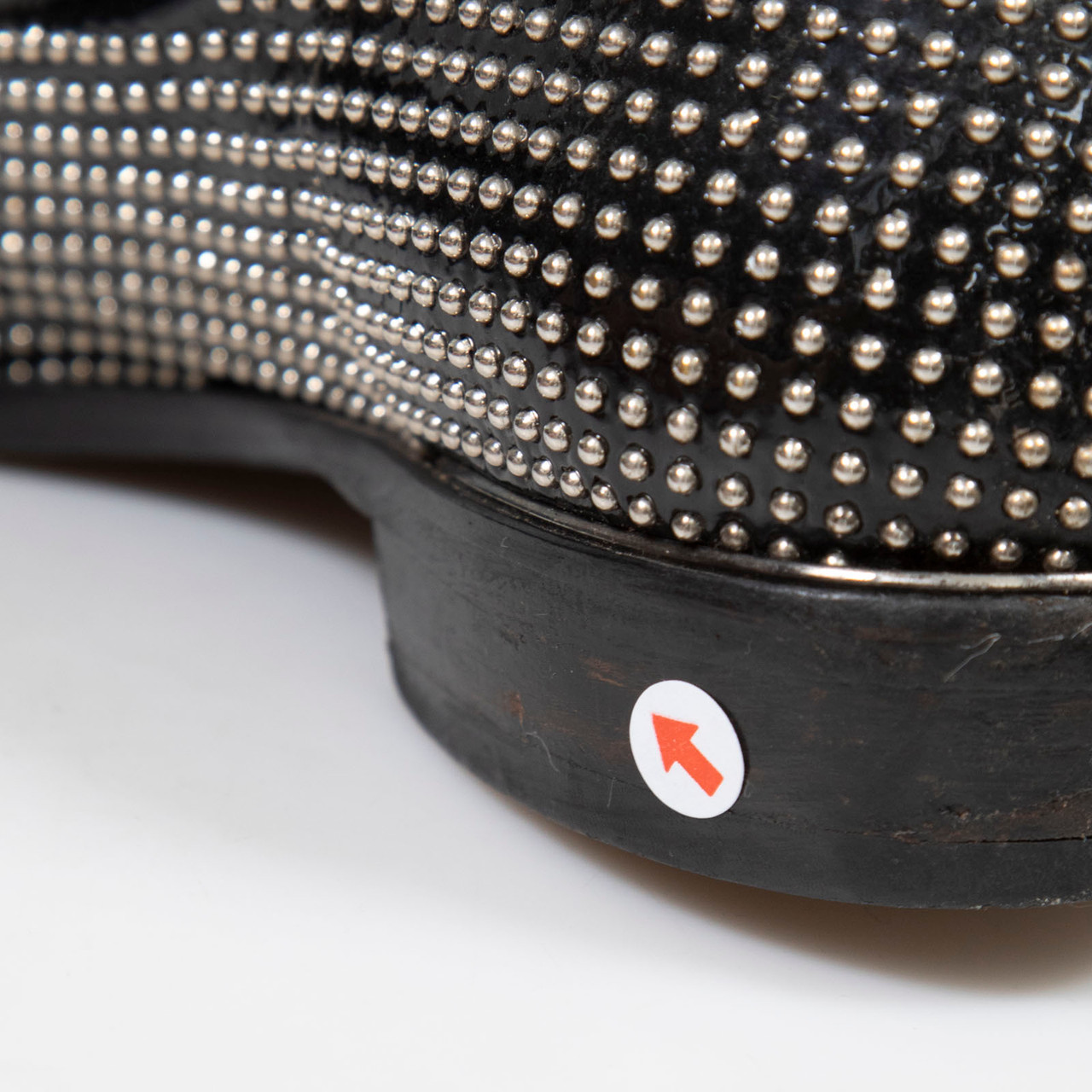 Miu Miu Black Patent Studded Loafers