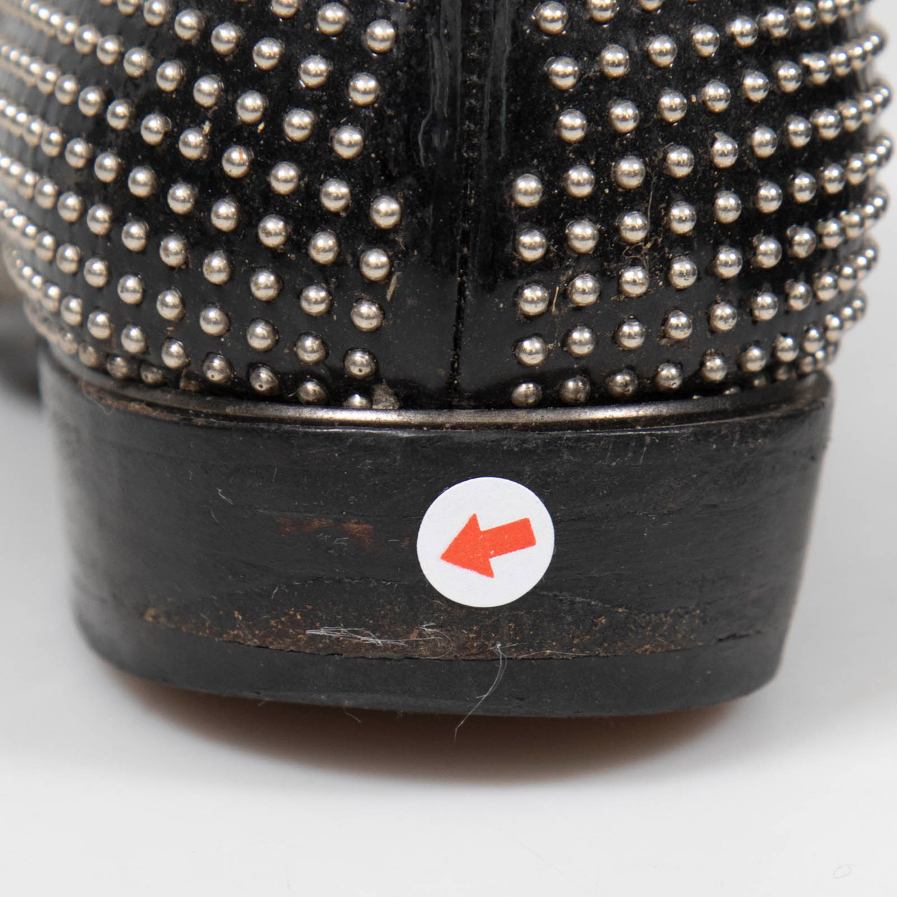 Miu Miu Black Patent Studded Loafers