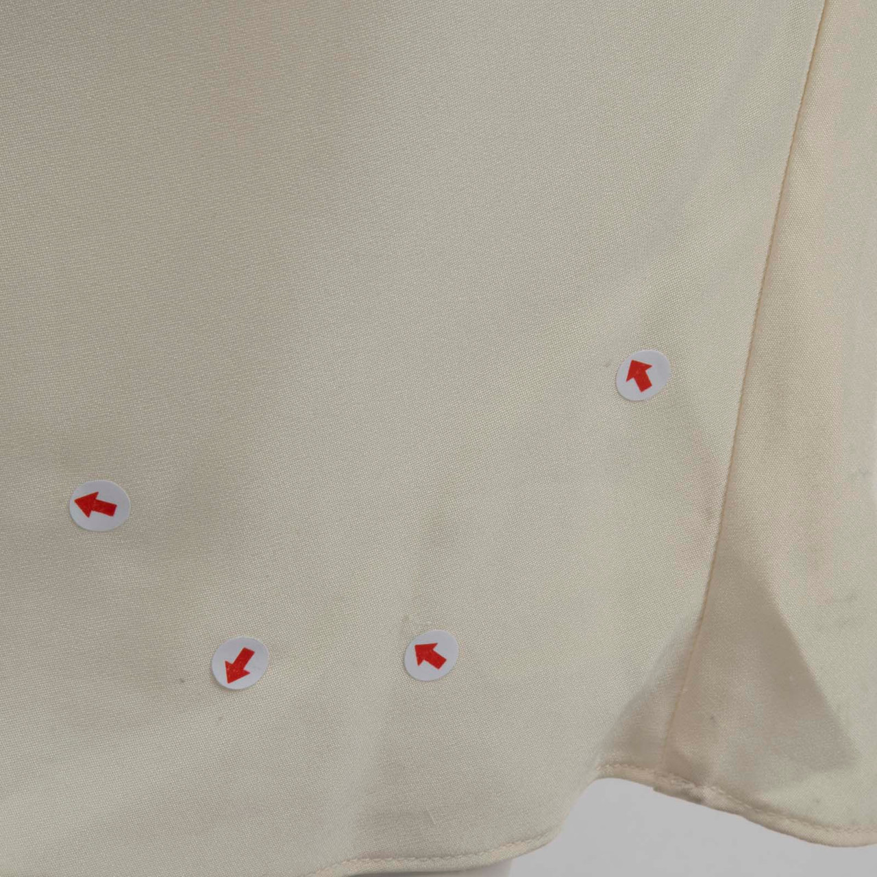 Tibi Ecru Silk Long Sleeve Midi Dress