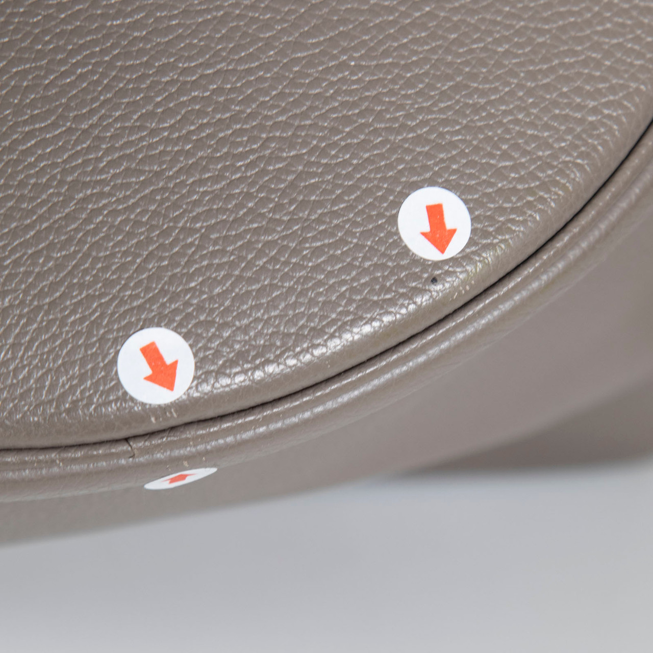 Céline Grey Supple Grained Leather Bucket 16 Bag