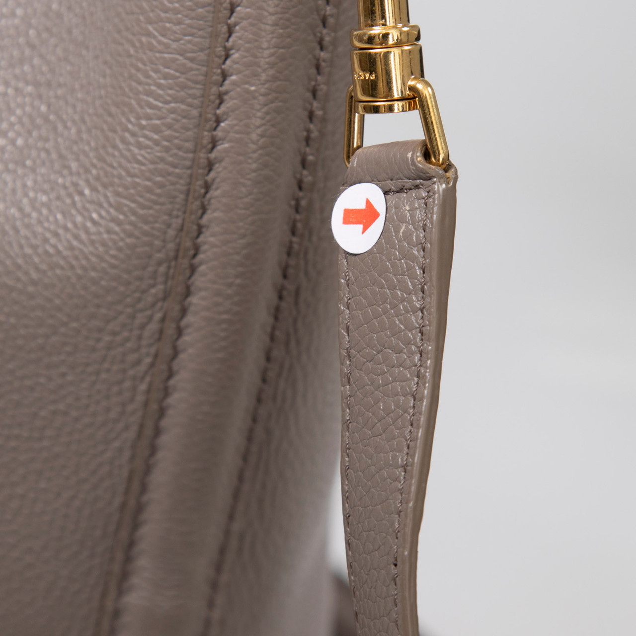 Céline Grey Supple Grained Leather Bucket 16 Bag