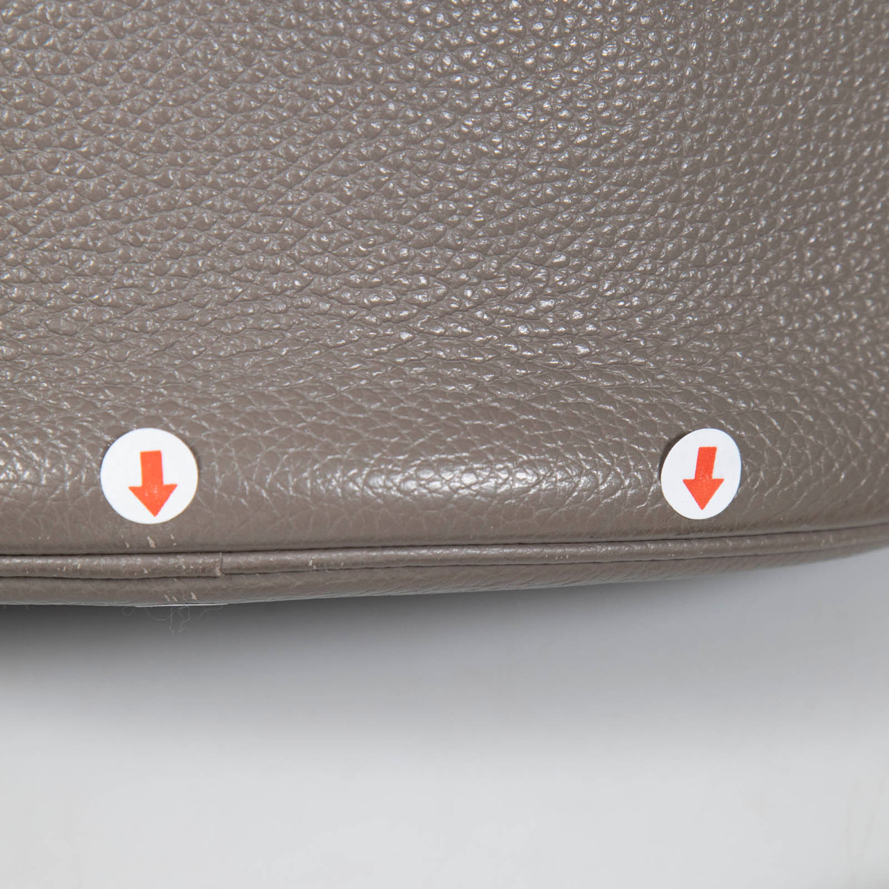 Céline Grey Supple Grained Leather Bucket 16 Bag