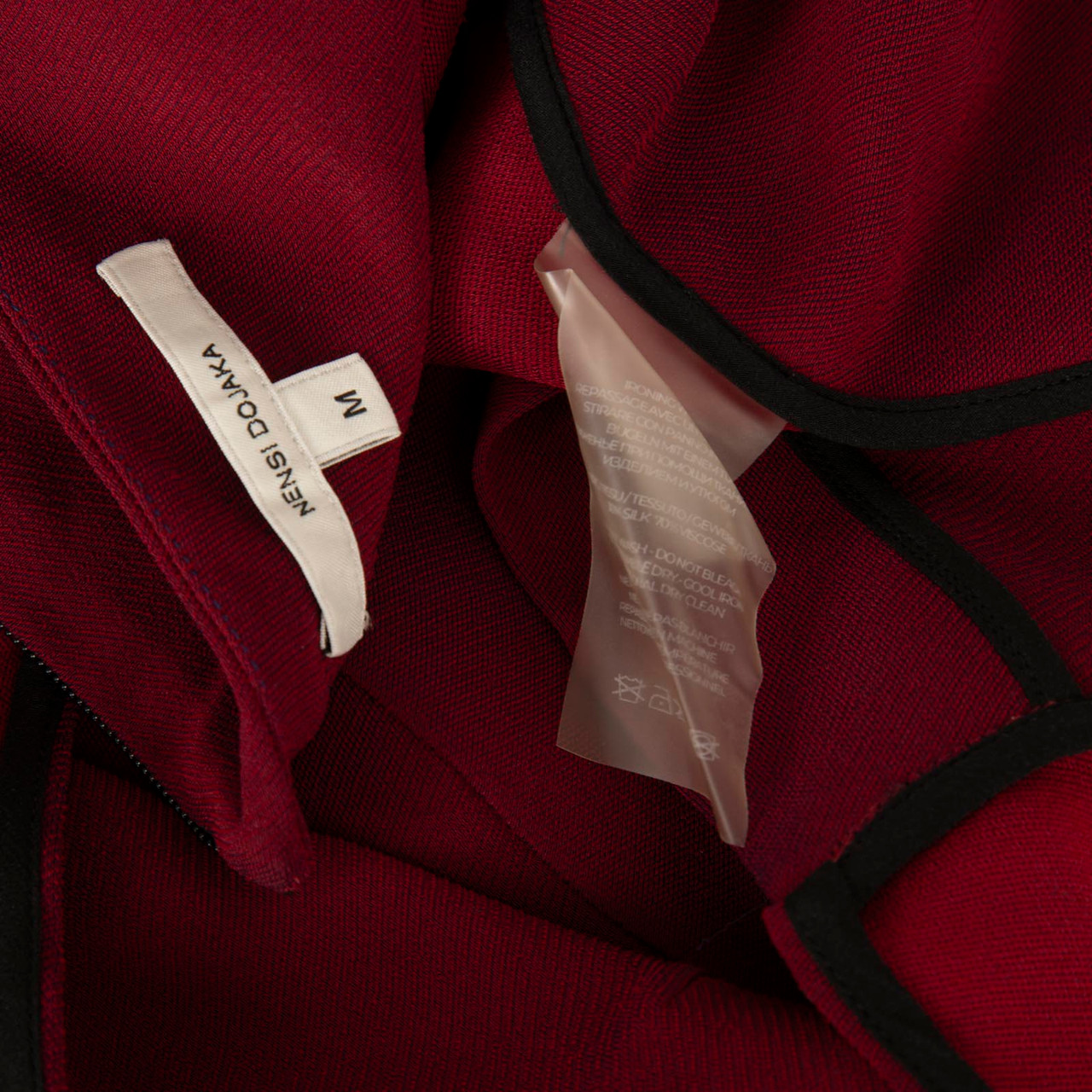 Nensi Dojaka Red Halterneck Sleeveless Top