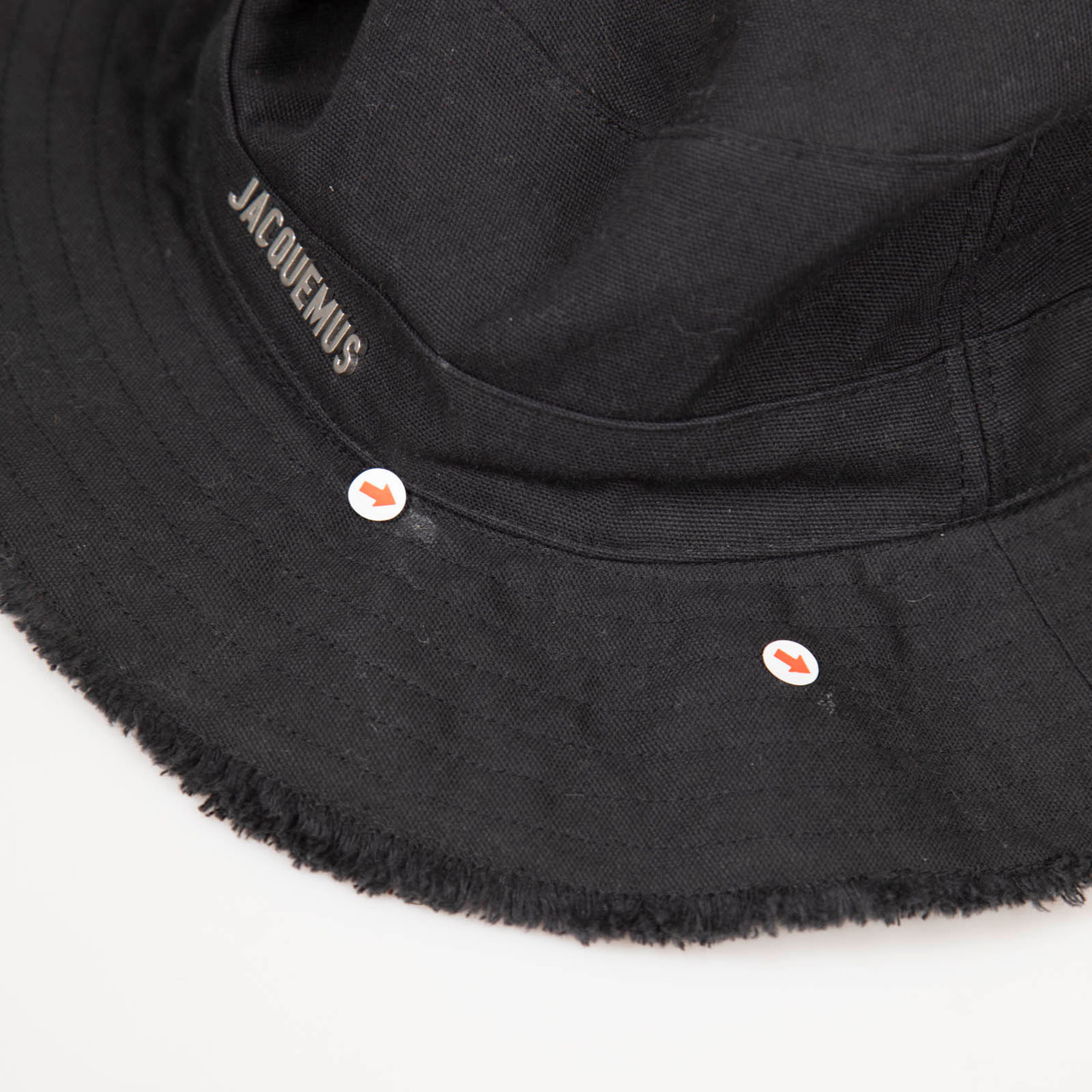 Jacquemus Black Raw Edge Sun Hat