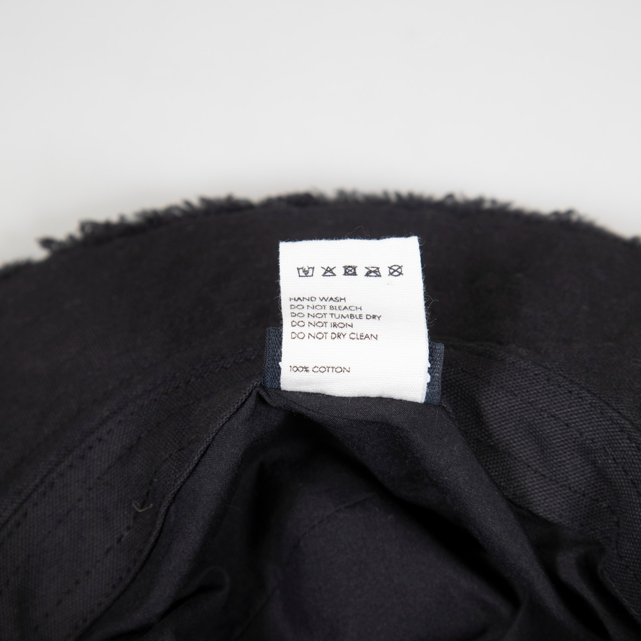 Jacquemus Black Raw Edge Sun Hat