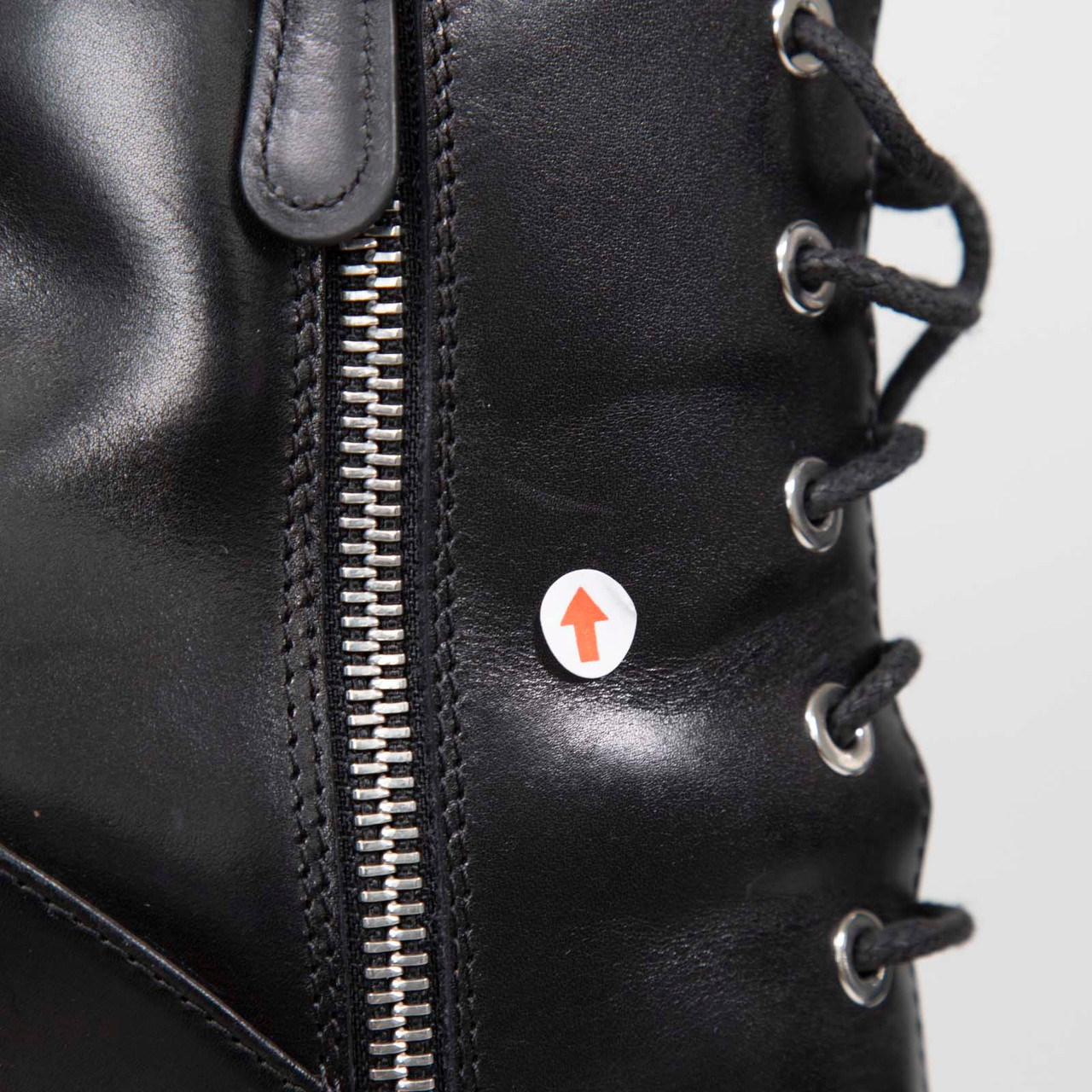 Alexander McQueen Black Leather Silver Stud Boots