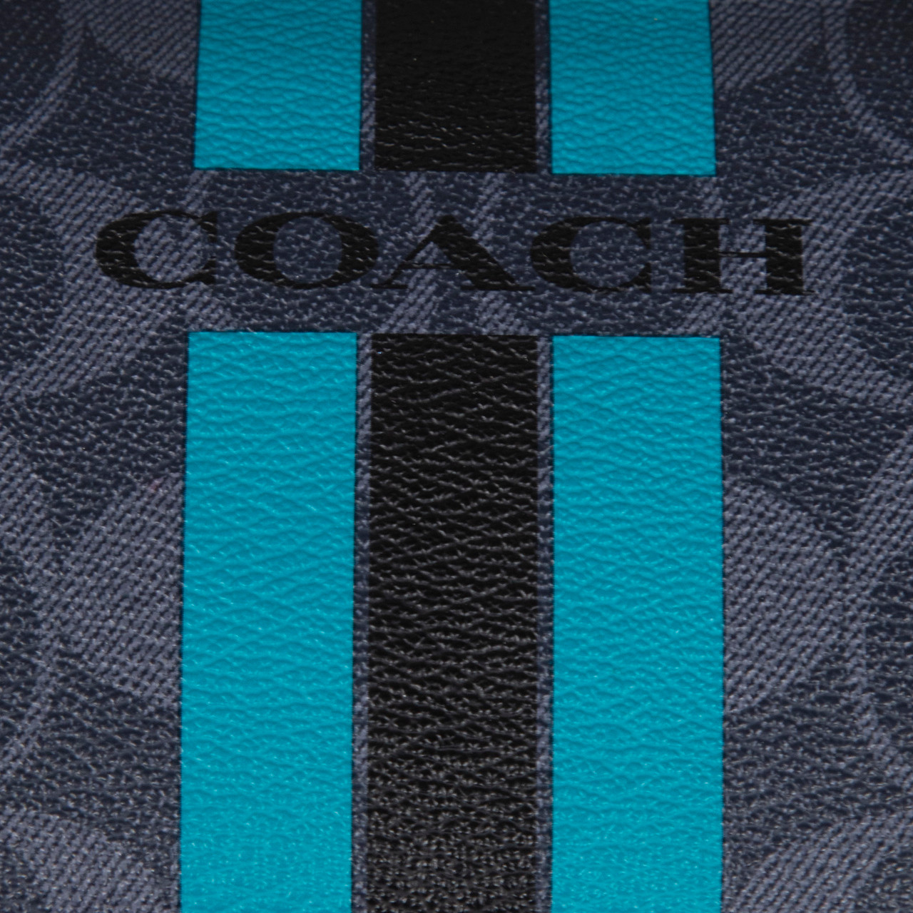 Coach Grey Varsity Stripe Wallet