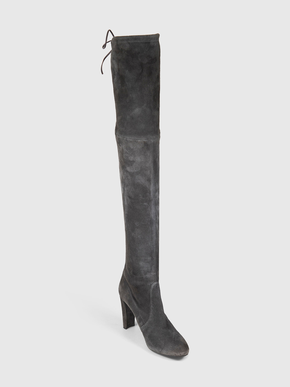Stuart Weitzman Grey Knee High Suede Boots