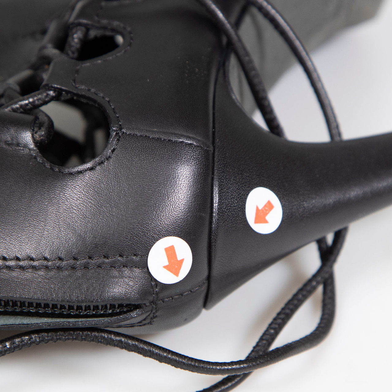 Giuseppe Zanotti Black Leather Lace Up Heel Boots