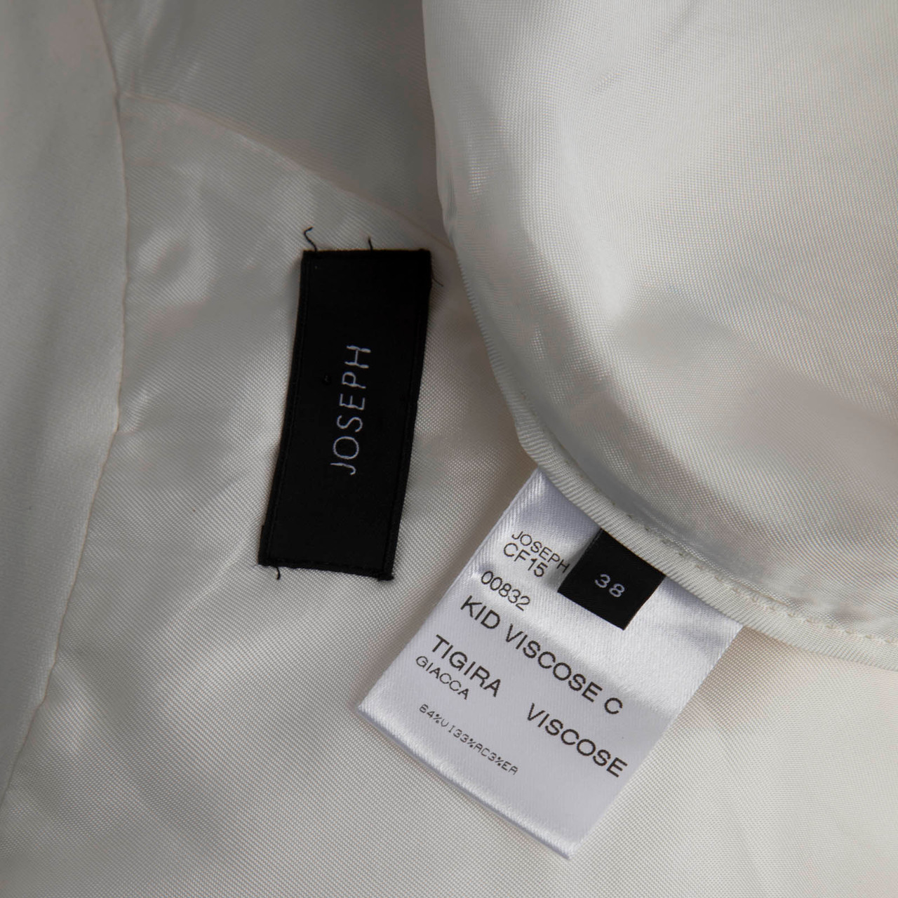 Joseph White Wrap Fastening Blazer