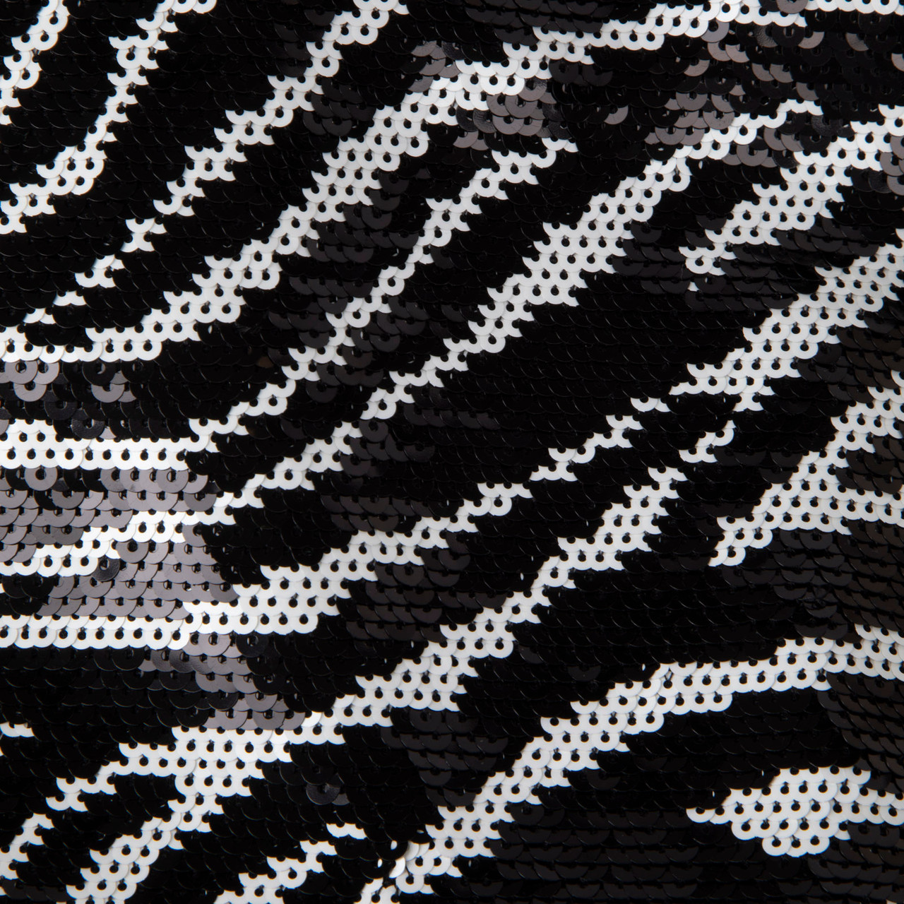 Michael Kors Black & White Sequinned Zebra Dress