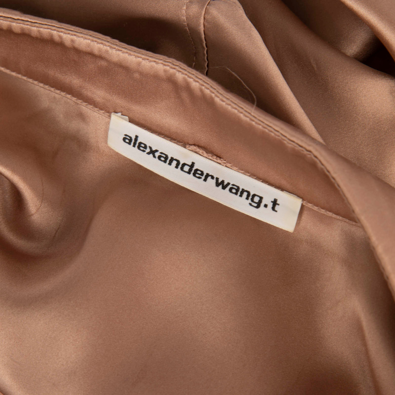Alexander Wang Pink Knot Detail Maxi Shirt Dress