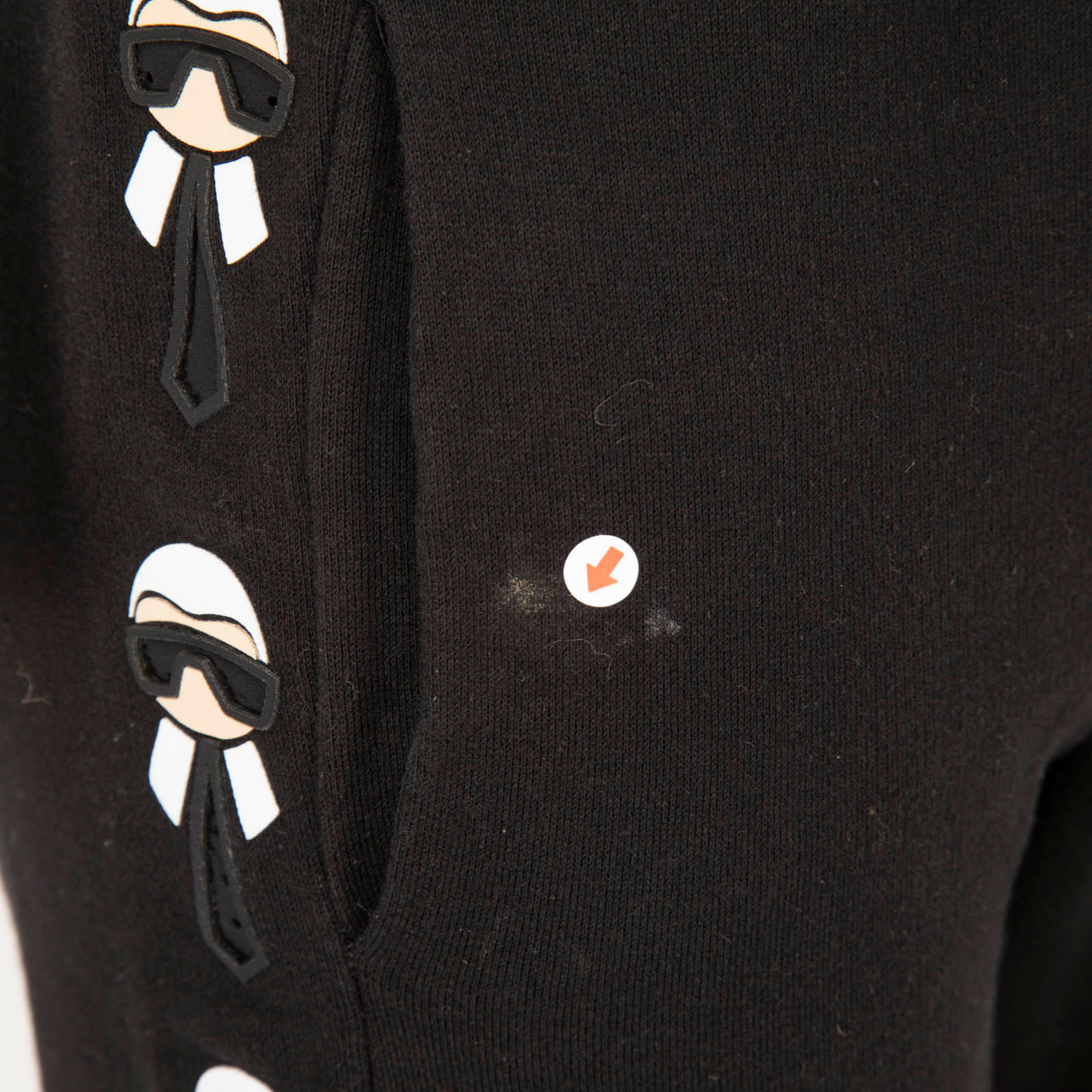 Fendi Black Graphic Print Joggers