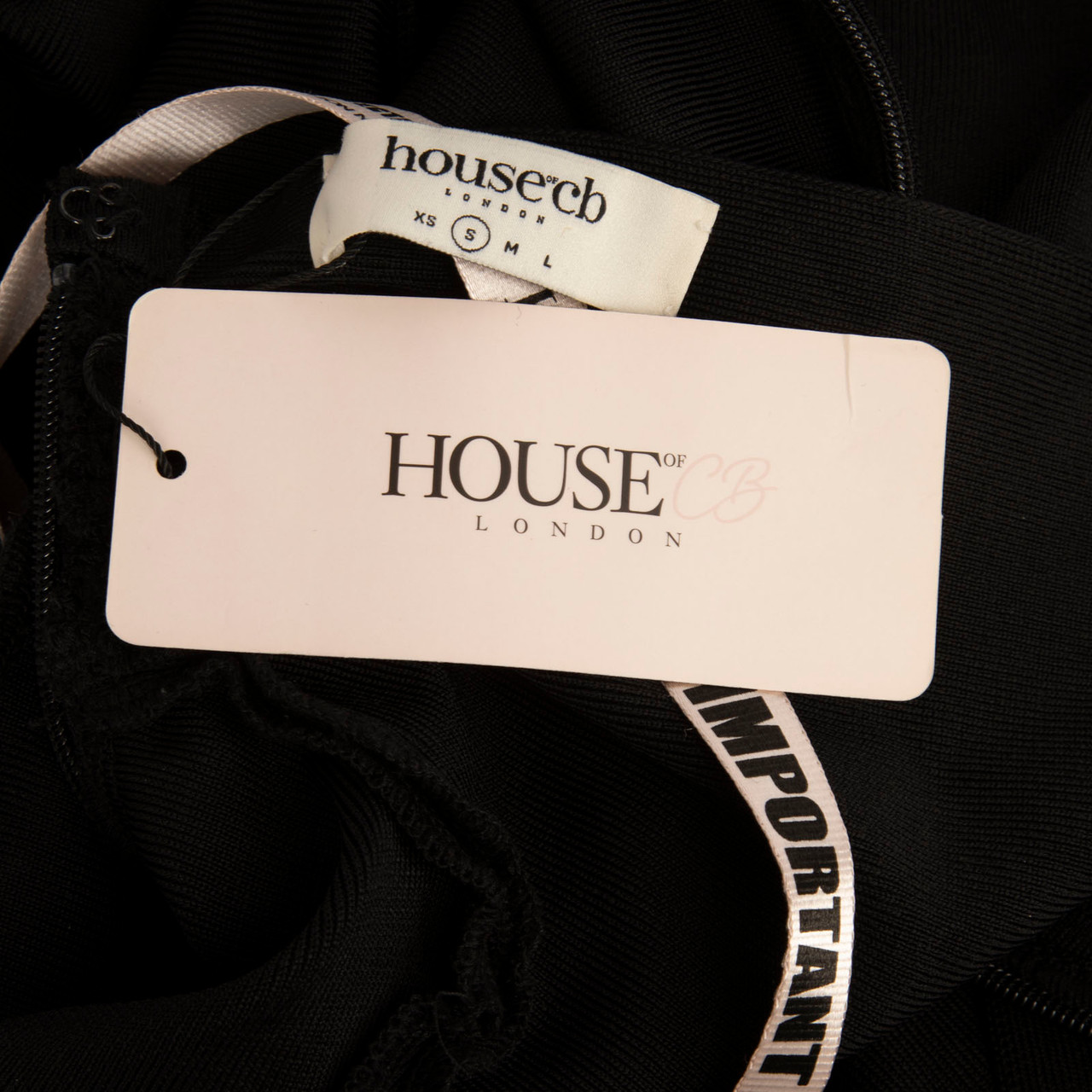 House of CB Black Annika Knee Length Dress