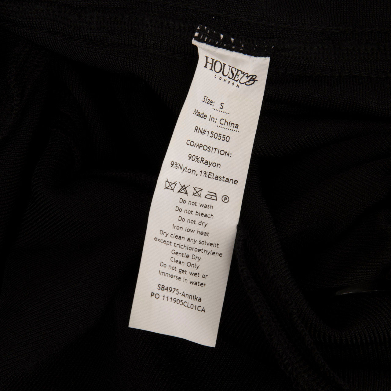 House of CB Black Annika Knee Length Dress