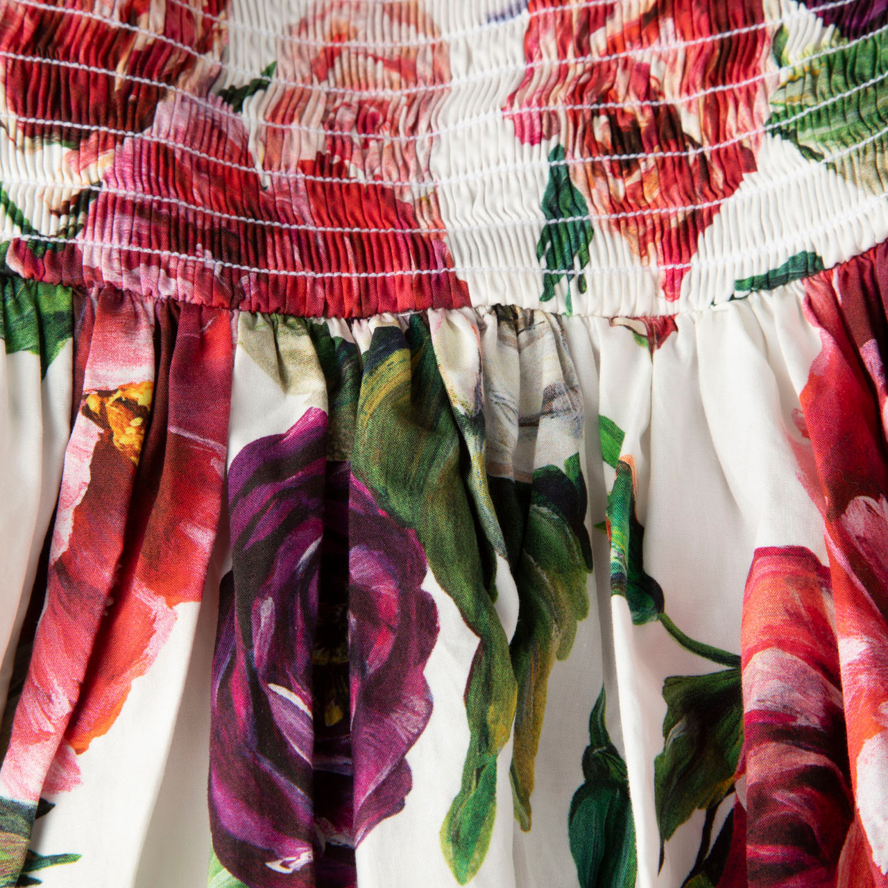 Dolce & Gabbana Rose Print Midi Dress