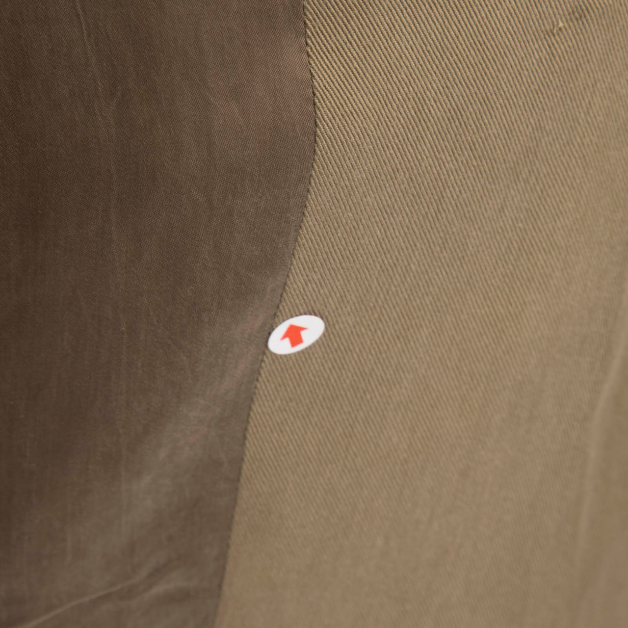 All Saints Khaki Asymmetric Zip Ellaria Coat