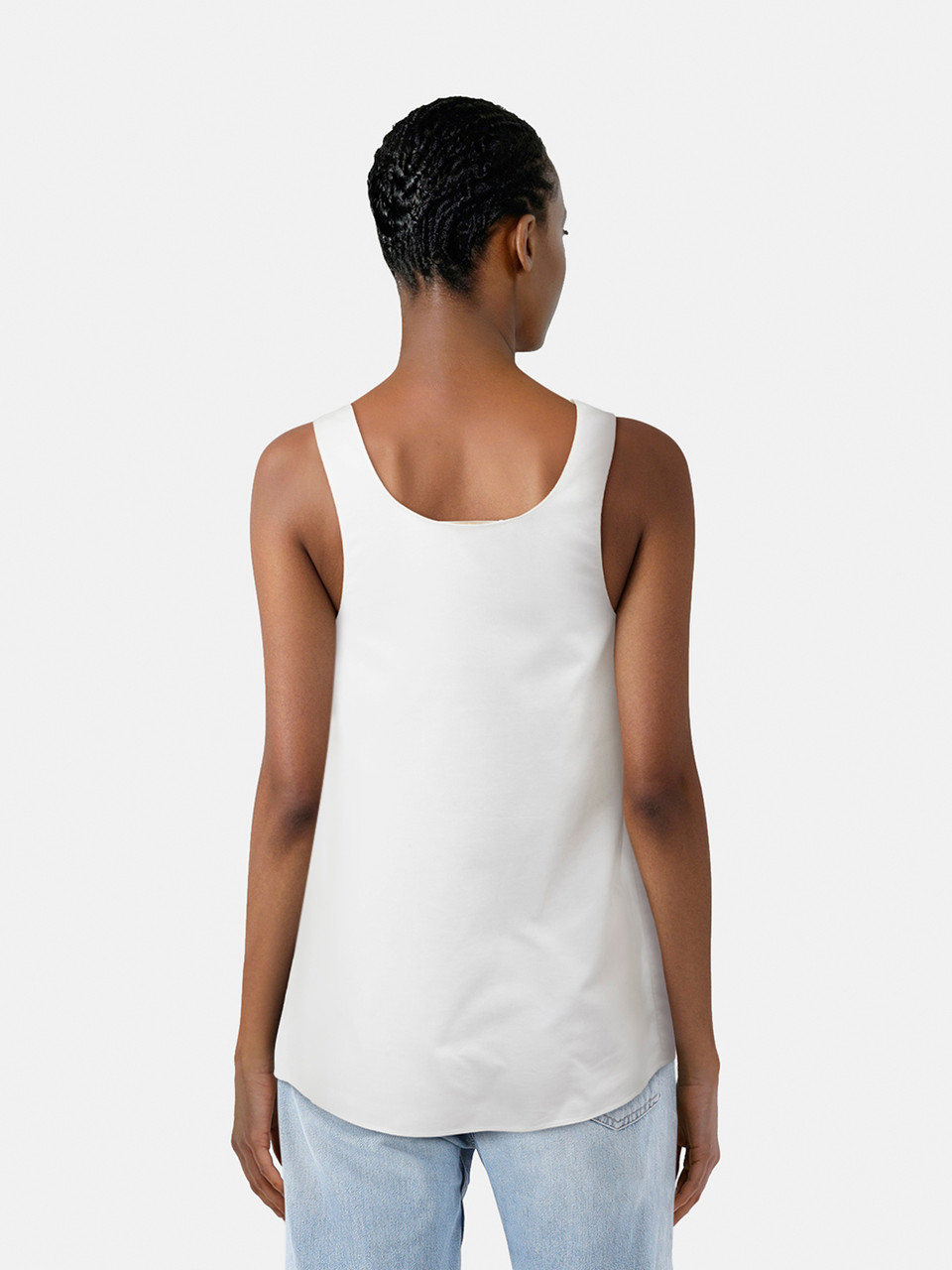 Chloé White V-Neck Sleeveless Vest