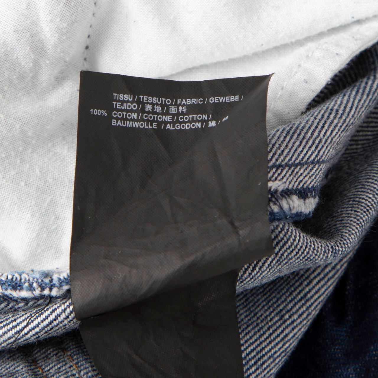 Saint Laurent Blue Denim Logo Embroidered Jeans