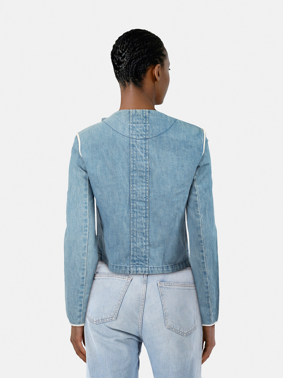 Maison Margiela Blue Denim Double Breasted Jacket