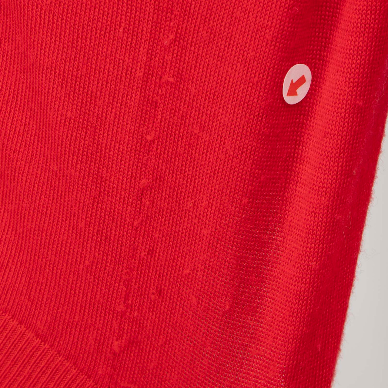 Moschino Red Wool Floral Neckline Cardigan