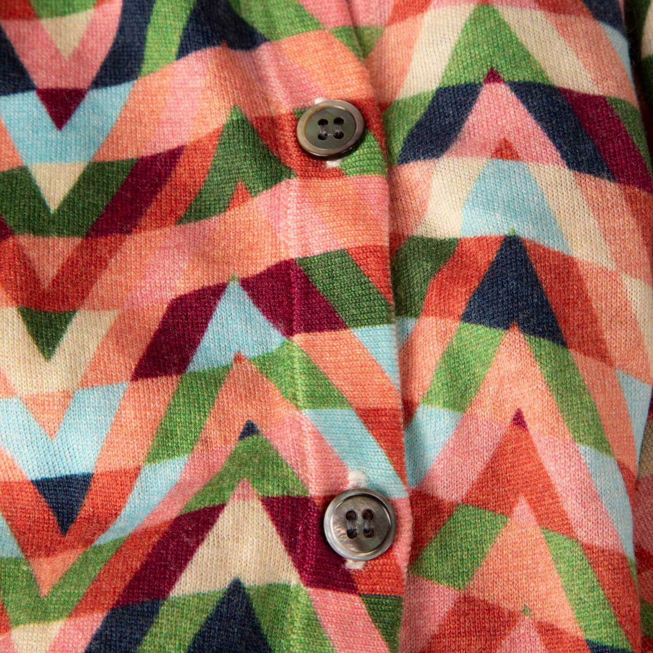 Valentino Garavani Abstract Wool Knit Cardigan