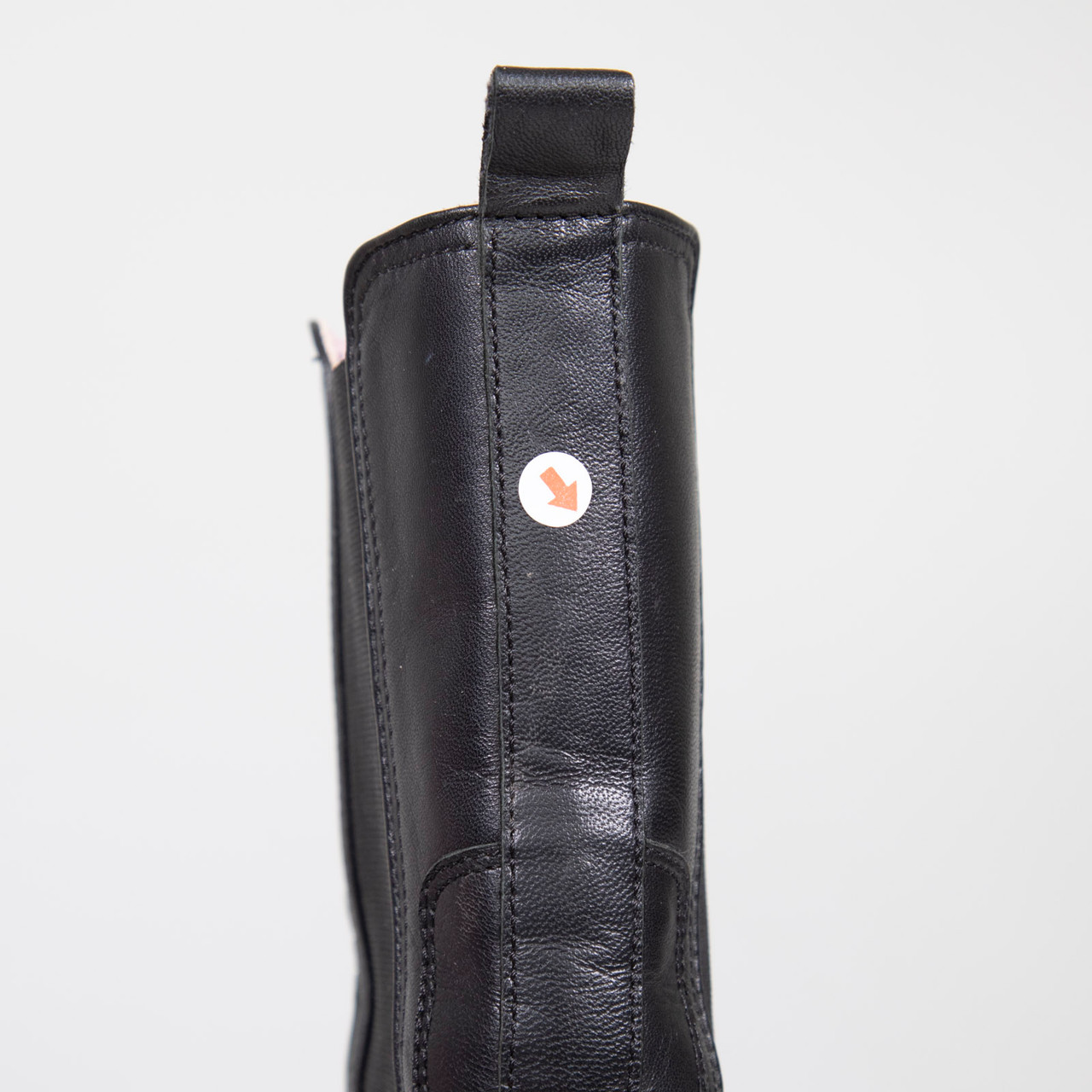 Essentiel Antwerp Black Leather Platform Lug Boots