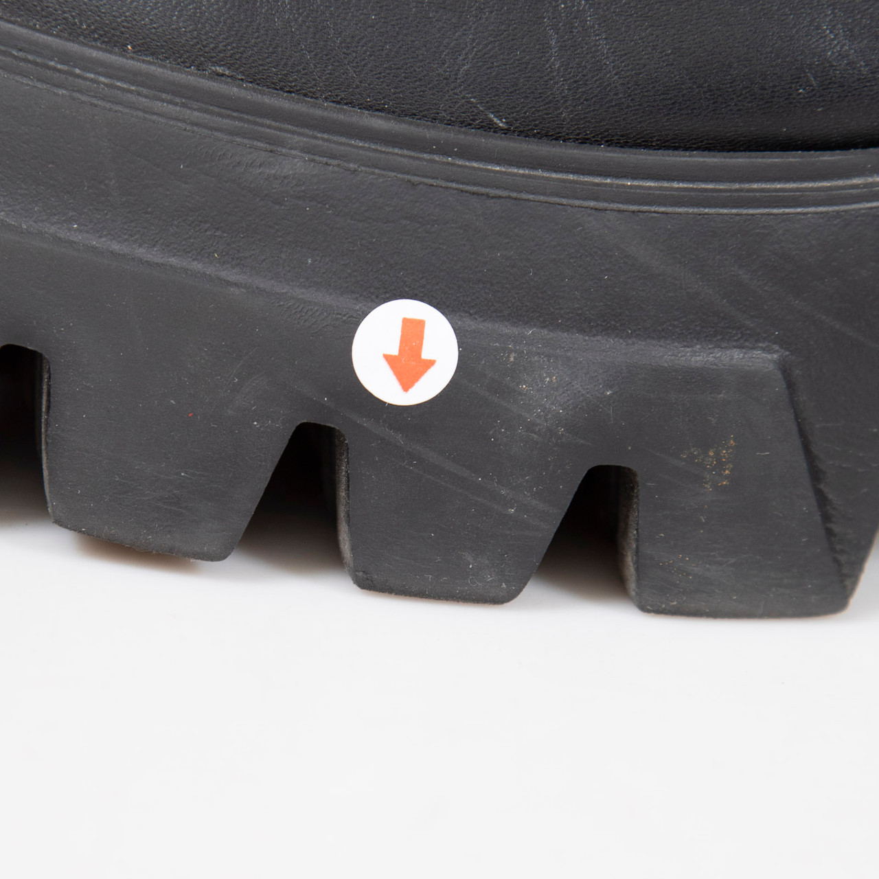 Essentiel Antwerp Black Leather Platform Lug Boots