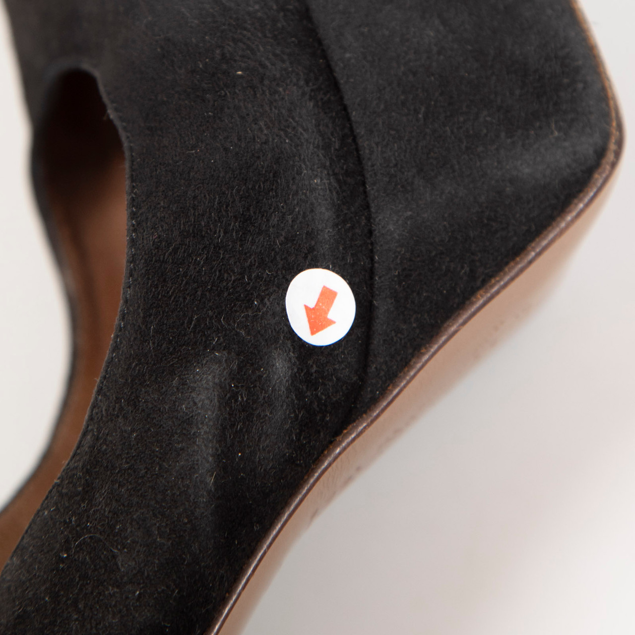 Marni Black Suede Platform Ankle Strap Heels