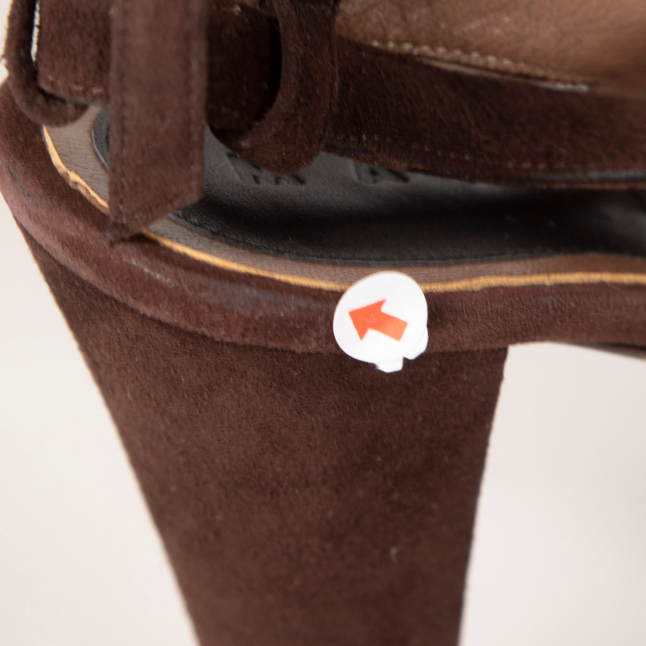 Marni Brown Suede Platform Ankle Strap Heels